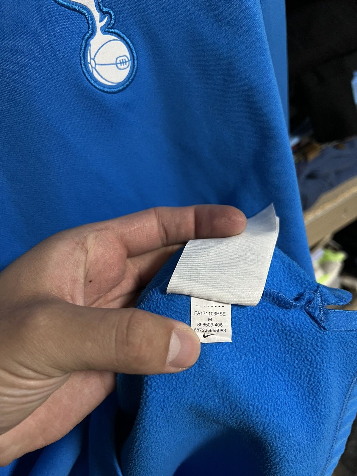 Nike × Vintage Nike Tottenham Hotspur 1/4 Zip Training Long Sleeve Size M Size US M / EU 48-50 / 2 - 7 Thumbnail