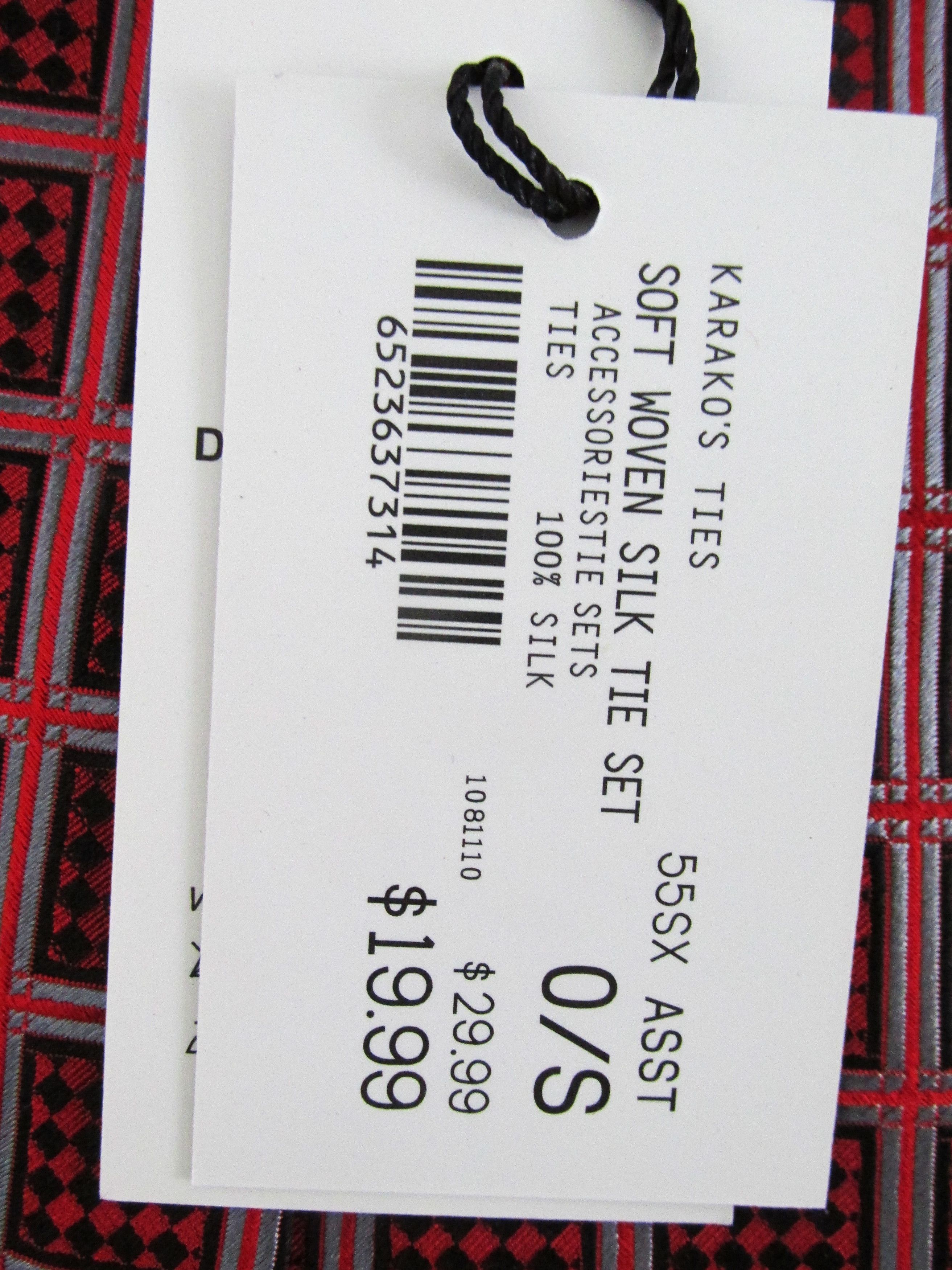 Other Karako Collection (NWT) Men's Silk Tie & Pocket Square Set Size ONE SIZE - 5 Thumbnail