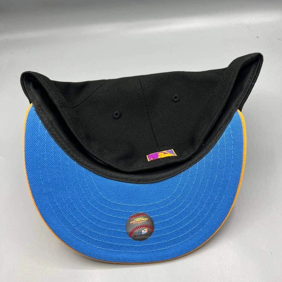 New Era Los Angeles LA Dodgers Hat Men 7 5/8 Frozen Orange Fitted Size ONE SIZE - 5 Thumbnail
