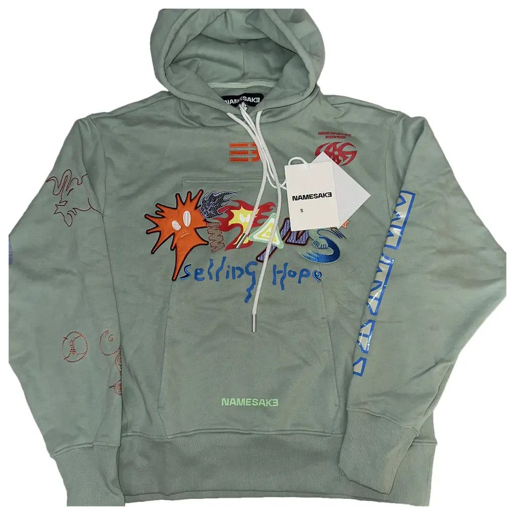NAMESAKE o1mle0424 Oversized Hoodie in Green Size US XS / EU 42 / 0 - 1 Thumbnail