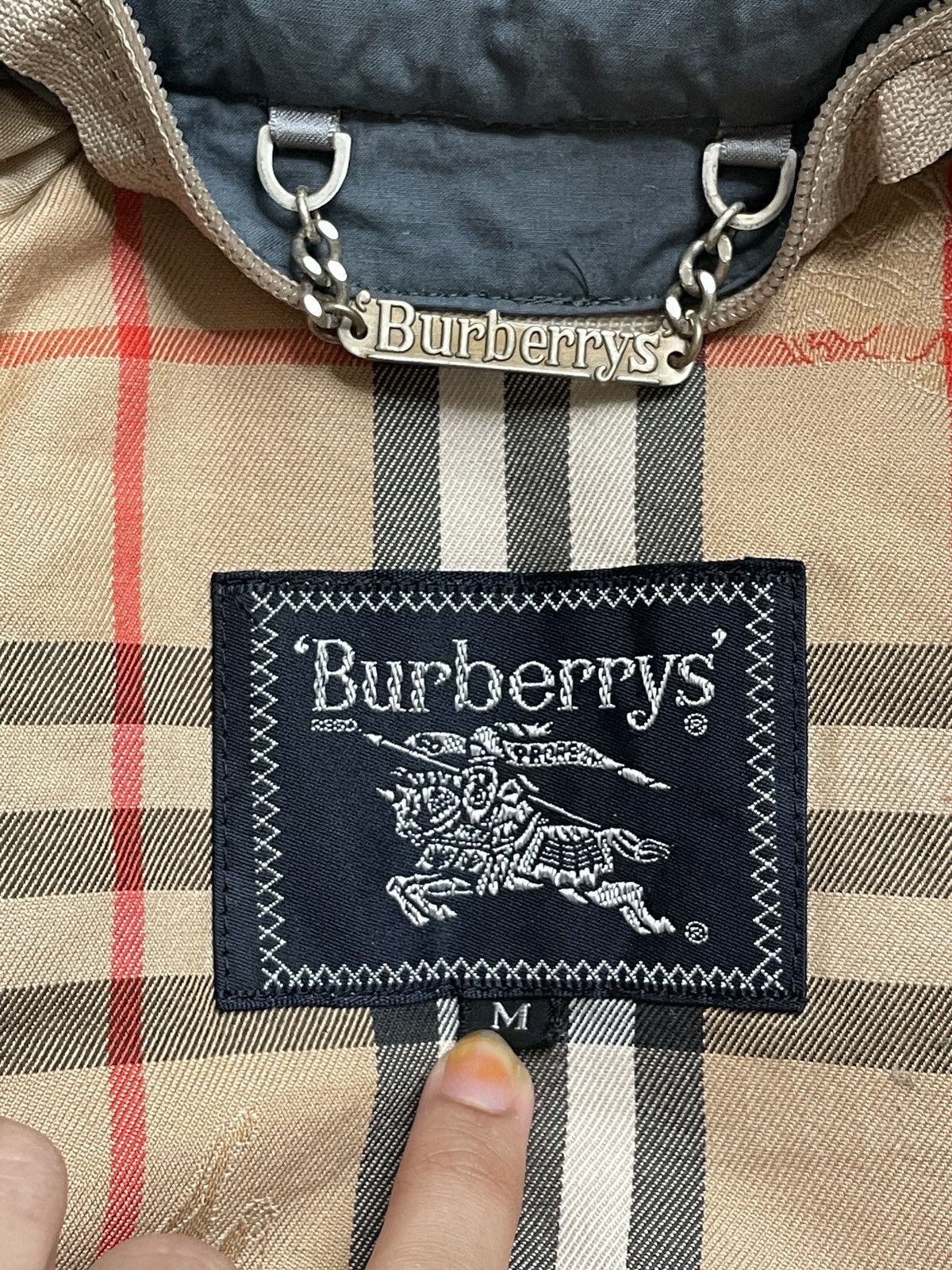 Burberry × Vintage Vintage Brand Burberry Checkered Trench Coat 1990s Size US M / EU 48-50 / 2 - 10 Thumbnail