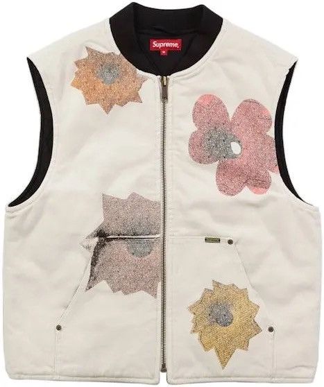 Supreme Supreme x Nate Lowman Work Vest (Natural, SS22) Size US XL / EU 56 / 4 - 1 Thumbnail