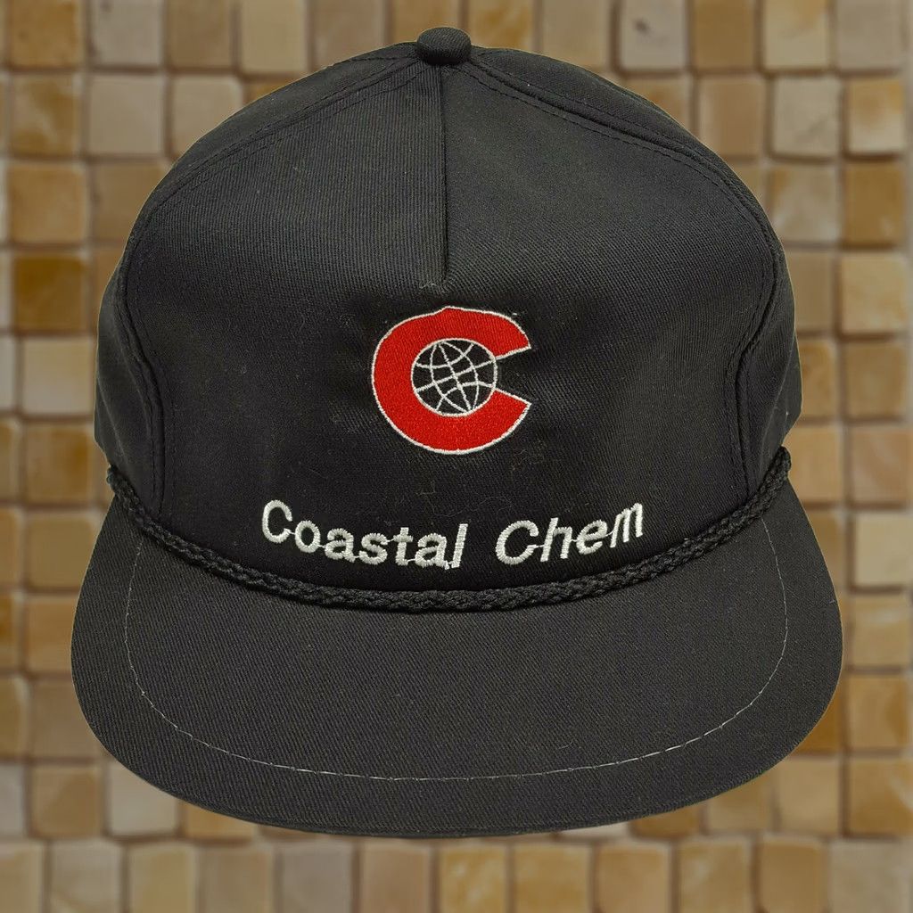 J Brand VINTAGE K-Brand Coastal Chem Trucker Hat Cap Men's Adjustable Black Vintage USA Made Size ONE SIZE - 1 Thumbnail