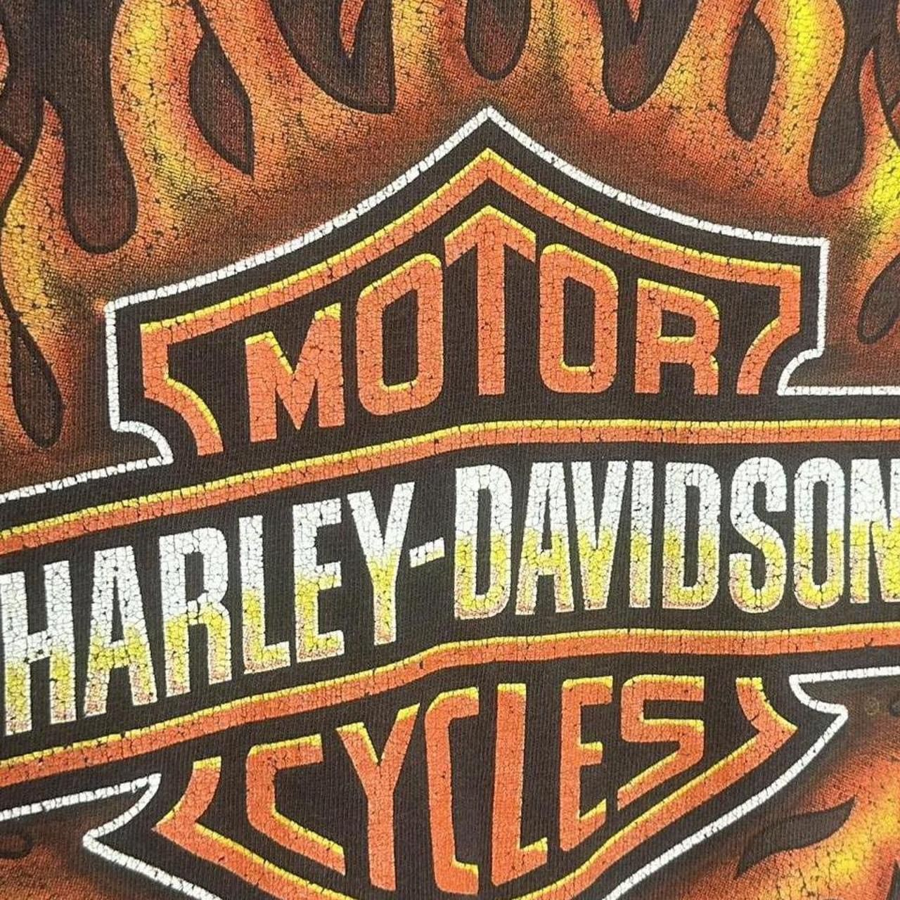 Harley Davidson 1998 Harley Davidson Fresno Faded Black Graphic Shirt Size US XL / EU 56 / 4 - 4 Thumbnail