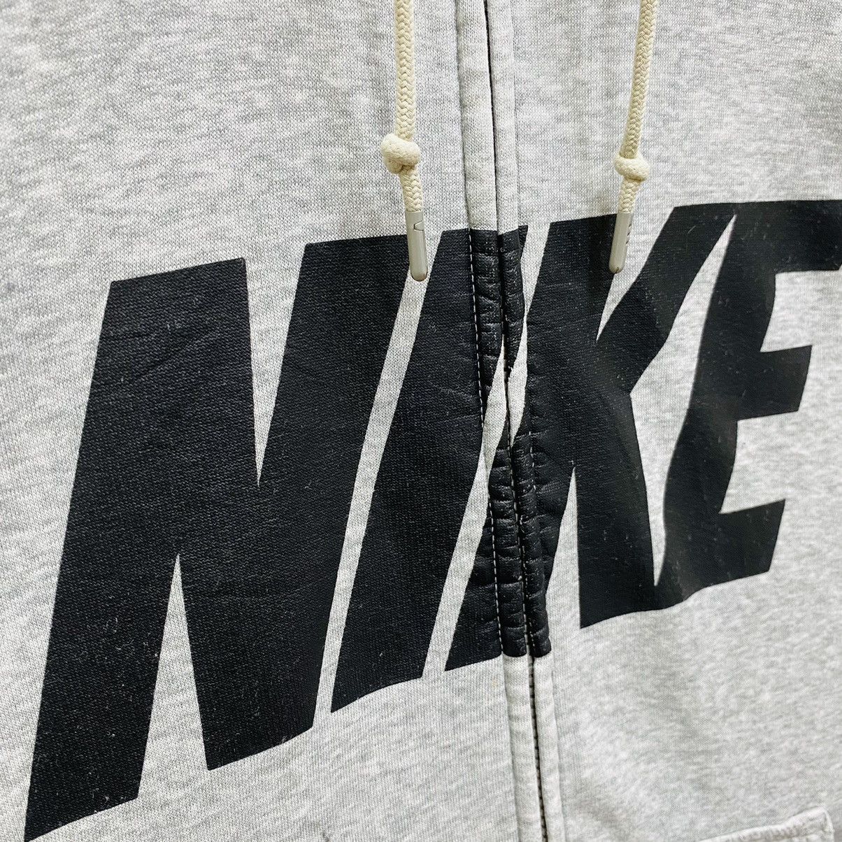 Nike Vintage Nike Hoodie Spellout Y2K Gray Fullzip Size XL Size US XL / EU 56 / 4 - 6 Thumbnail