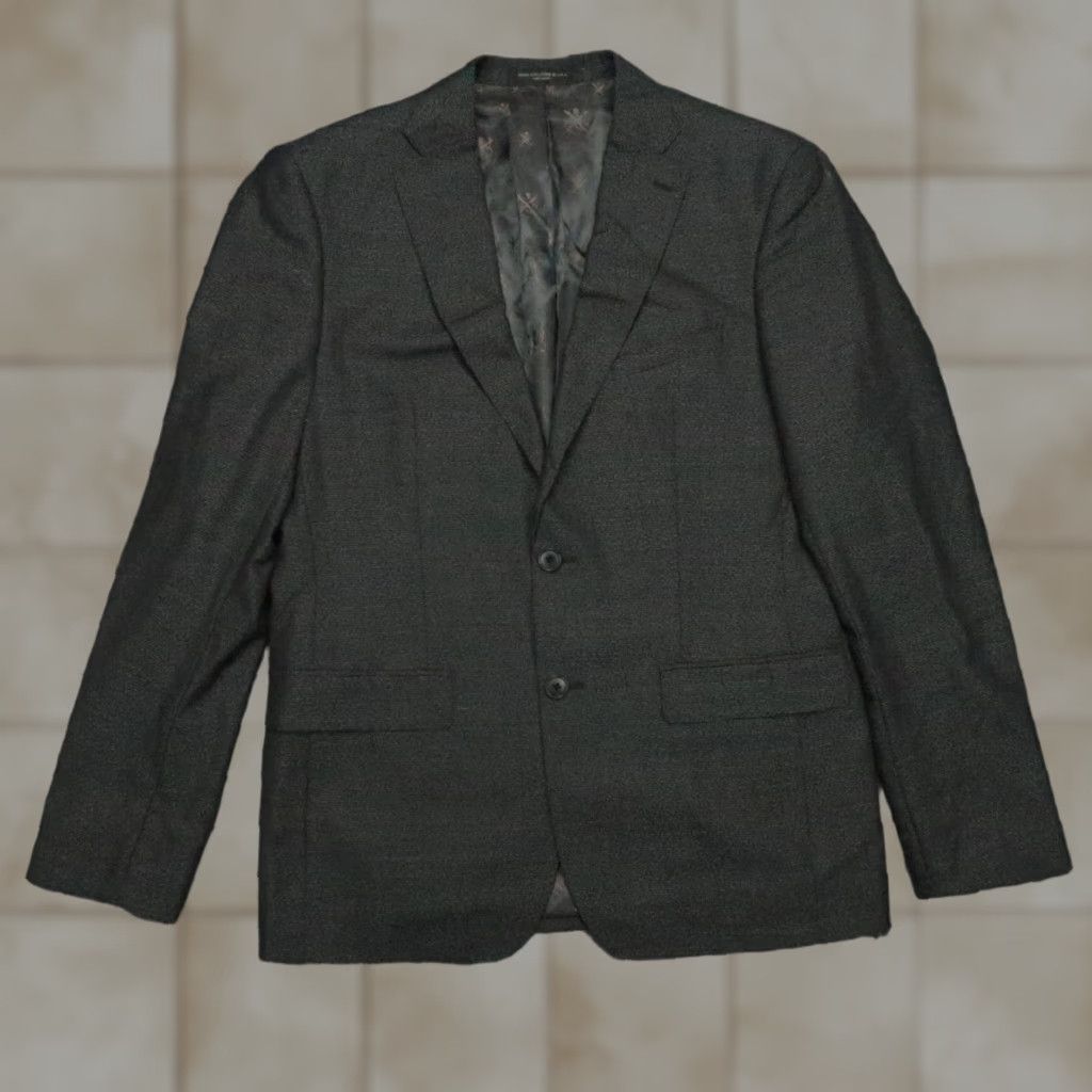 John Varvatos John Varvatos Blazer Mens 40R Gray Wool Mercer Signature Tailored Suit Jacket Size 40R - 1 Thumbnail