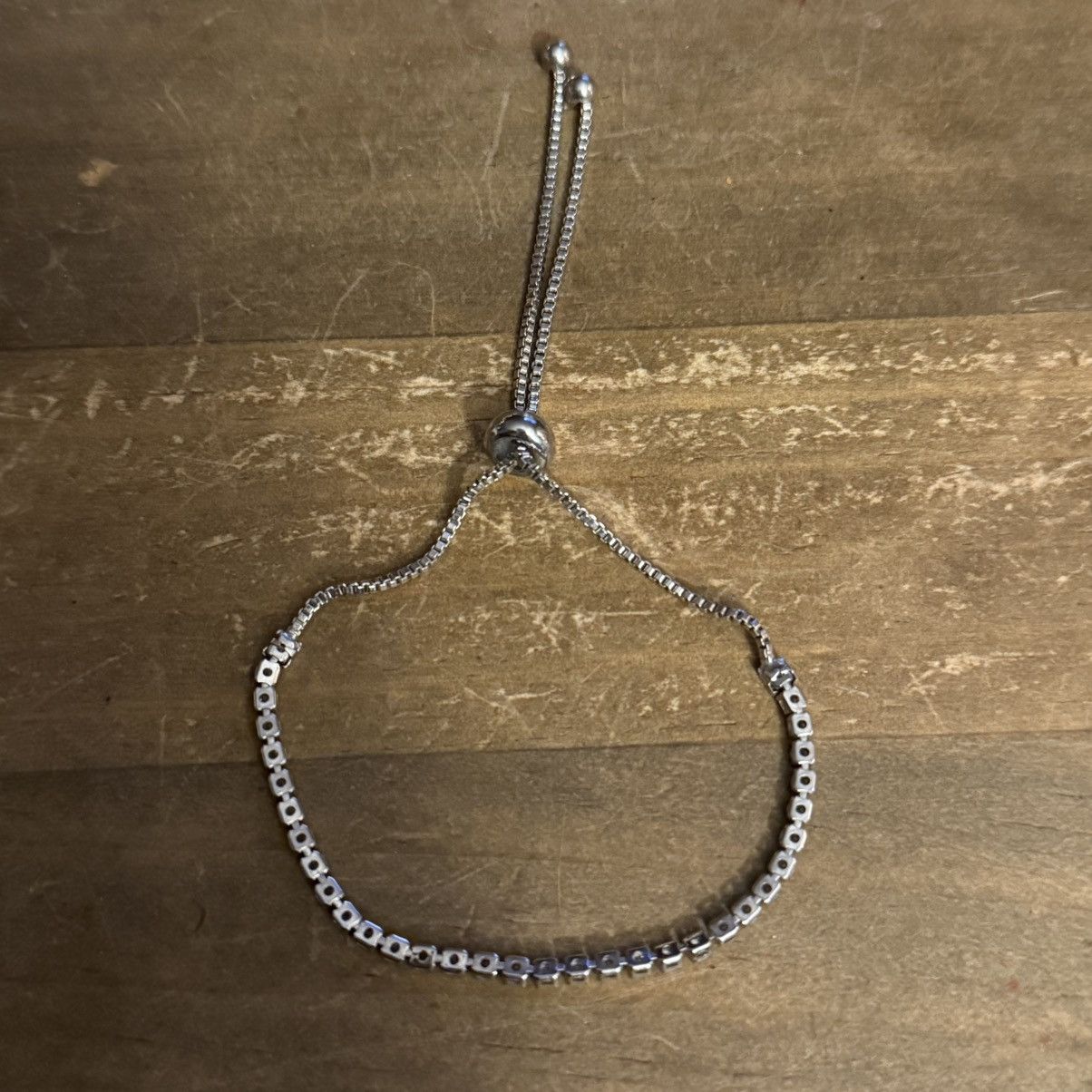 Other Silver tone dainty tennis bolo bracelet Size ONE SIZE - 4 Thumbnail