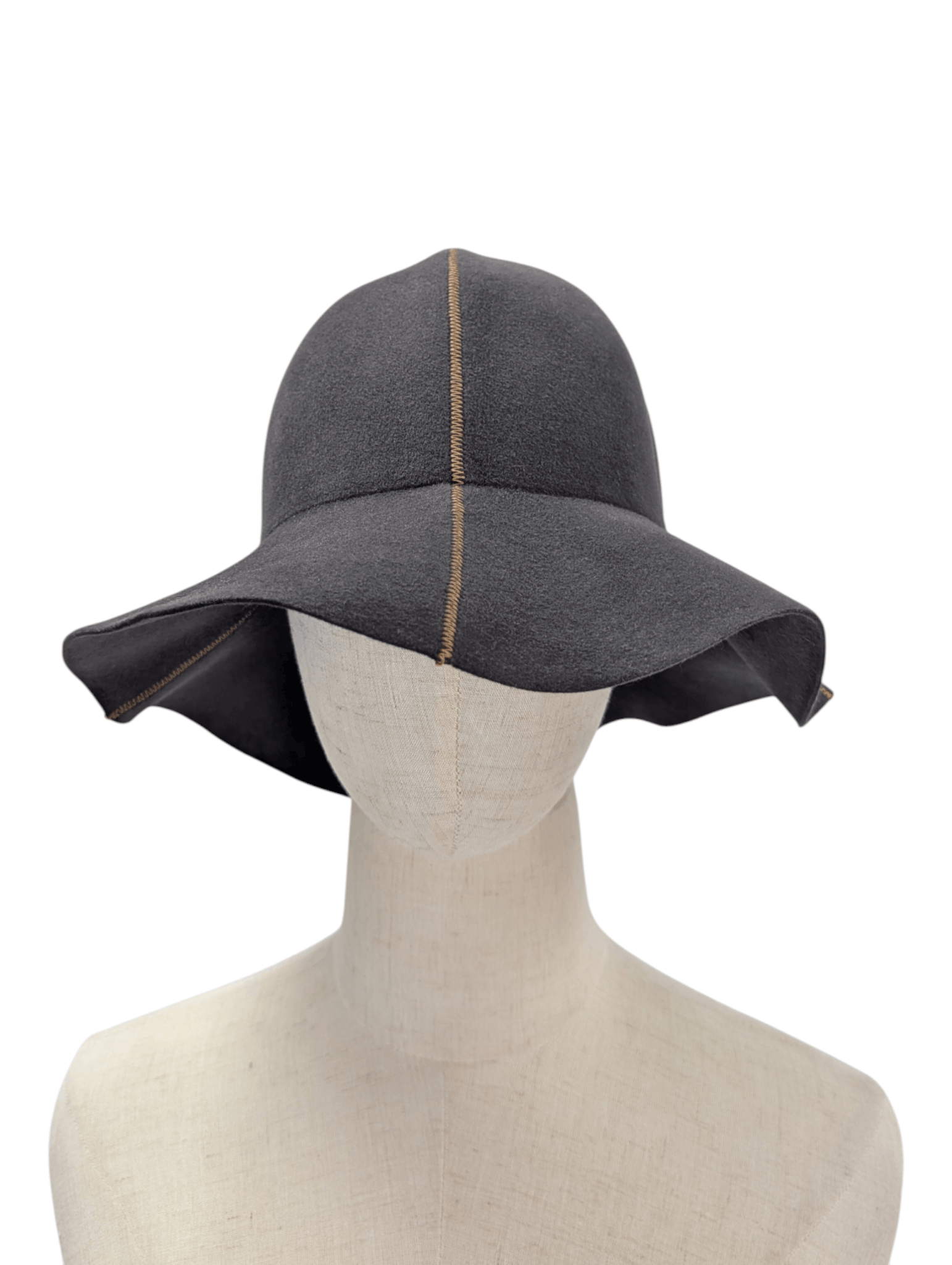 Maison Michel Maison Michel Paris Heather Grey Hat Size ONE SIZE - 1 Thumbnail