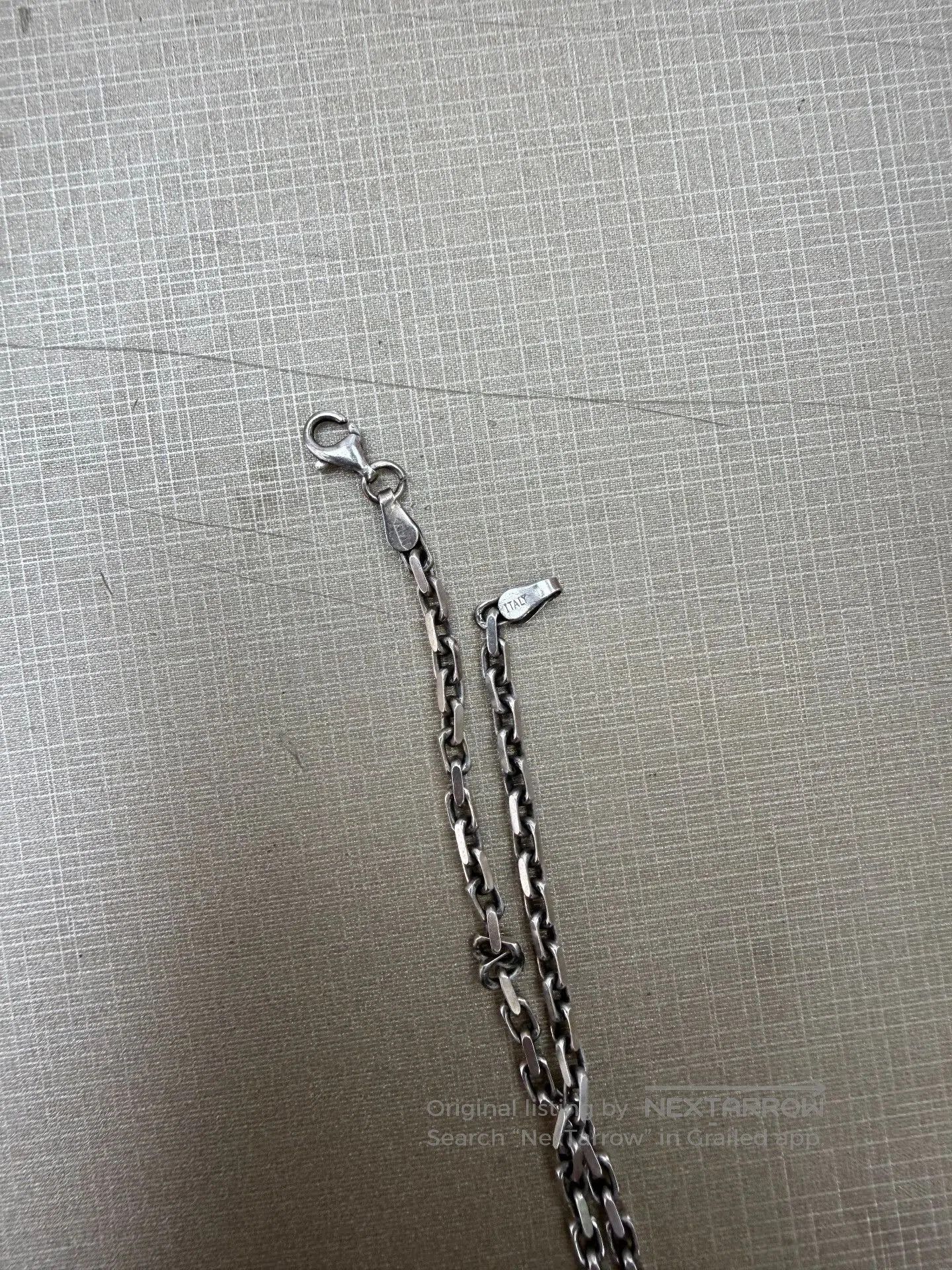 AQUA Elegant Silver Chain Necklace with Pendant. Size ONE SIZE - 5 Thumbnail