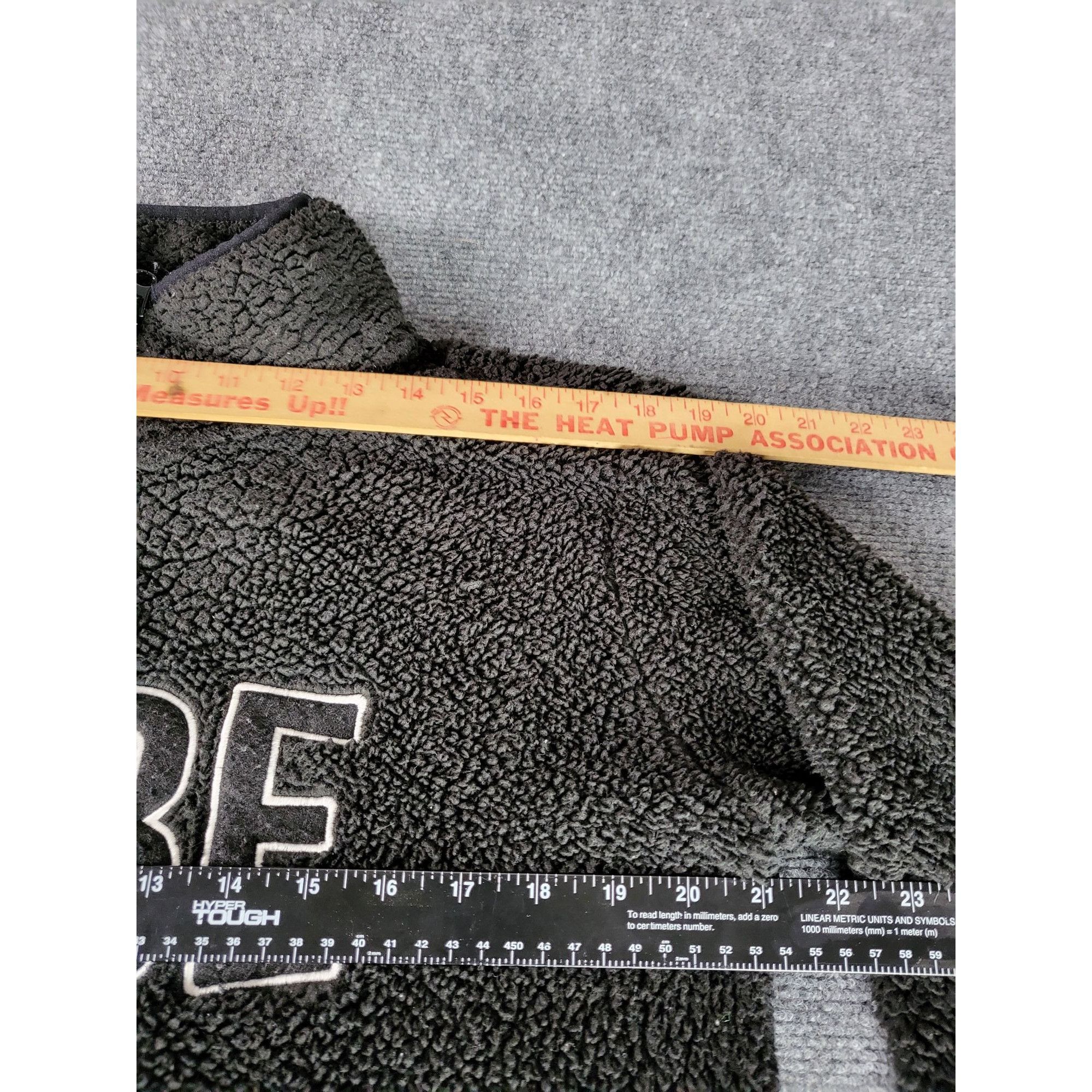 Bebe Bebe Black Faux Shearling Quarter Zip Logo Embroidered Sweat Size M / US 6-8 / IT 42-44 - 4 Thumbnail