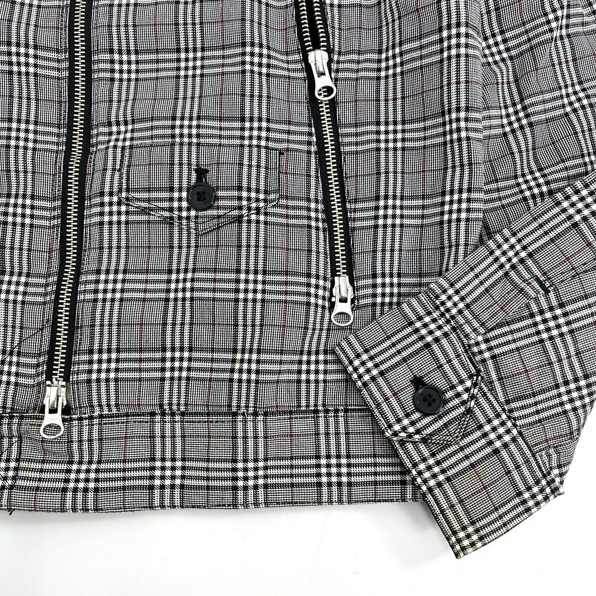 PPFM 2000s PPFM Five Pocket Punks Plaid Bikers Jacket Lgb Goa Size US M / EU 48-50 / 2 - 11 Thumbnail