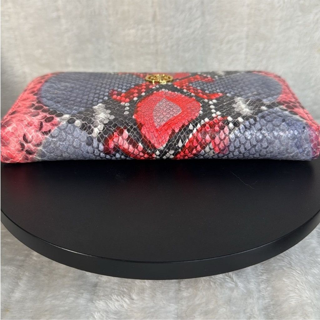 Tory Burch Tory Burch Python Embossed Leather Zip Around Wallet - NWOT Size ONE SIZE - 12 Thumbnail
