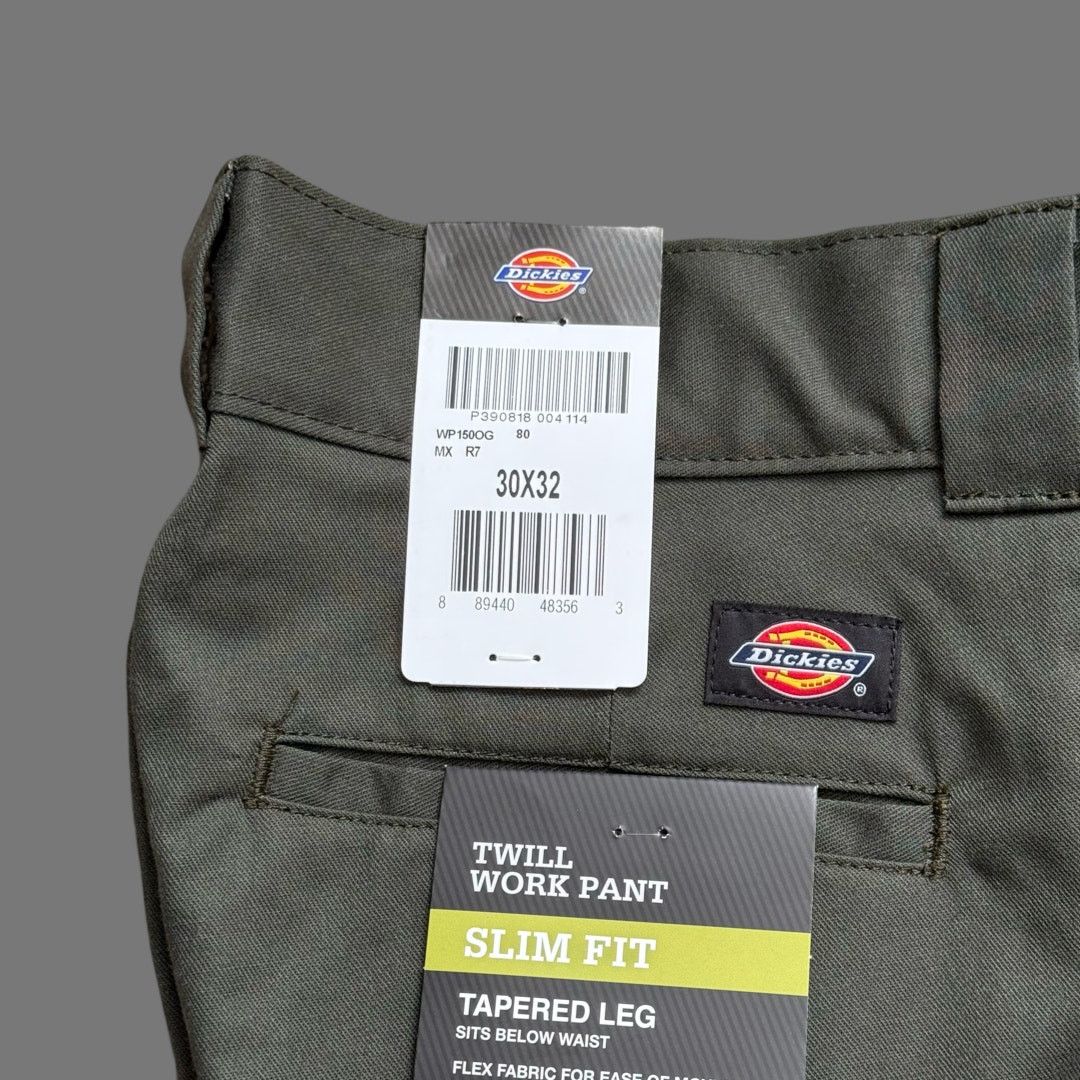 Dickies Dickies Flex Twill Slim Fit Dark Green Work Pant Size 30x32 Size US 30 / EU 46 - 3 Thumbnail
