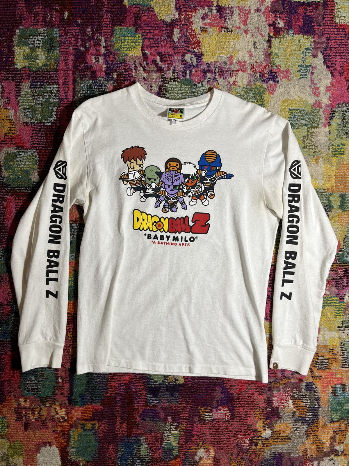 Bape Bape x Dragonball Z Saiyan L/S Tee Size US M / EU 48-50 / 2 - 1 Thumbnail