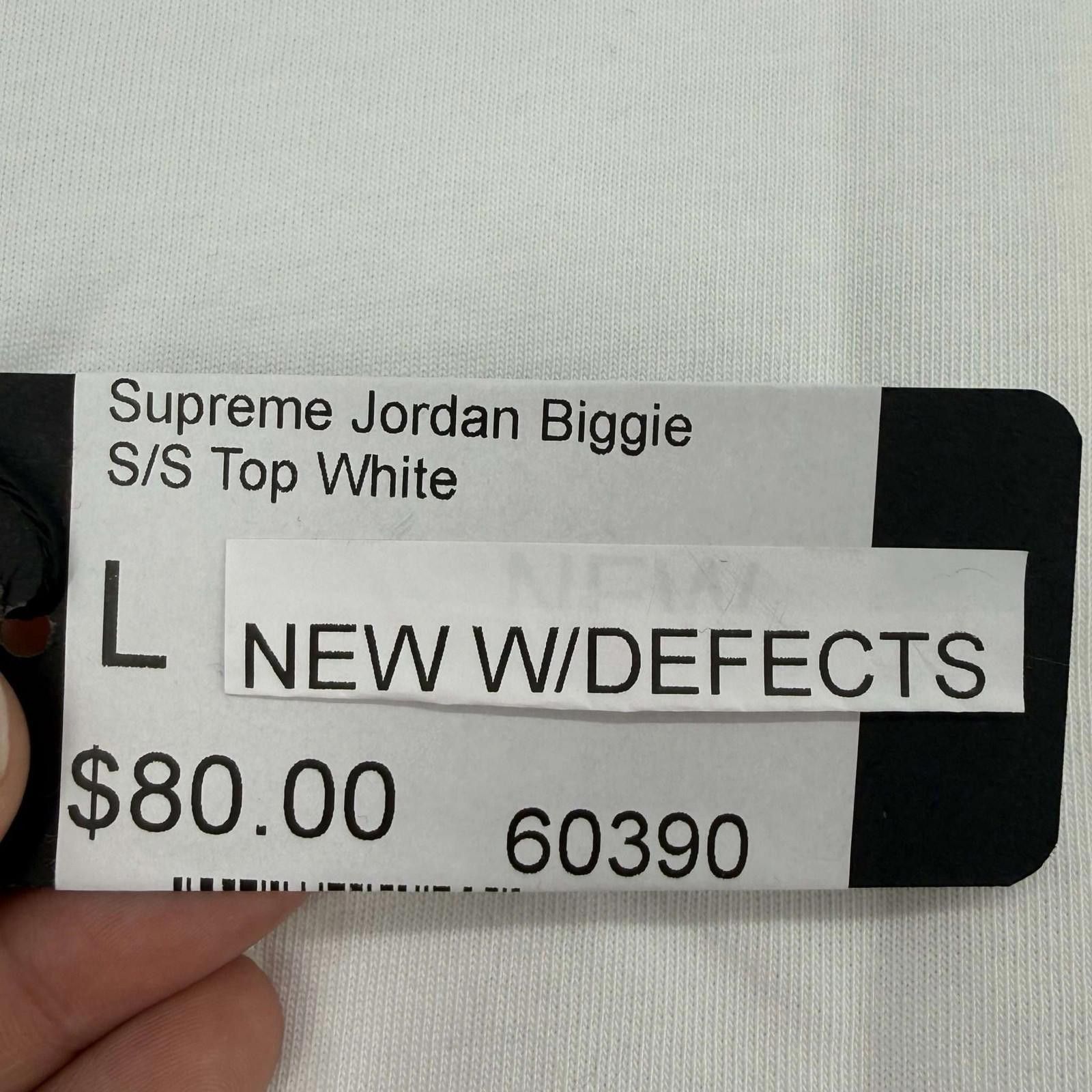 Supreme Supreme Jordan Biggie S/S Top White Size US L / EU 52-54 / 3 - 9 Thumbnail