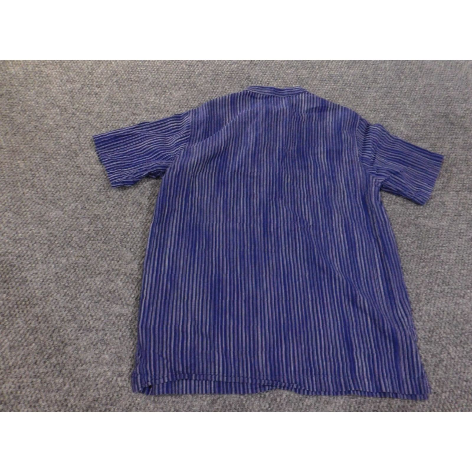 Vintage Fabindia Shirt Mens 38 Purple Cotton Button-Up Short Sleeve Collared Casual Regular Knit Size US M / EU 48-50 / 2 - 7 Thumbnail