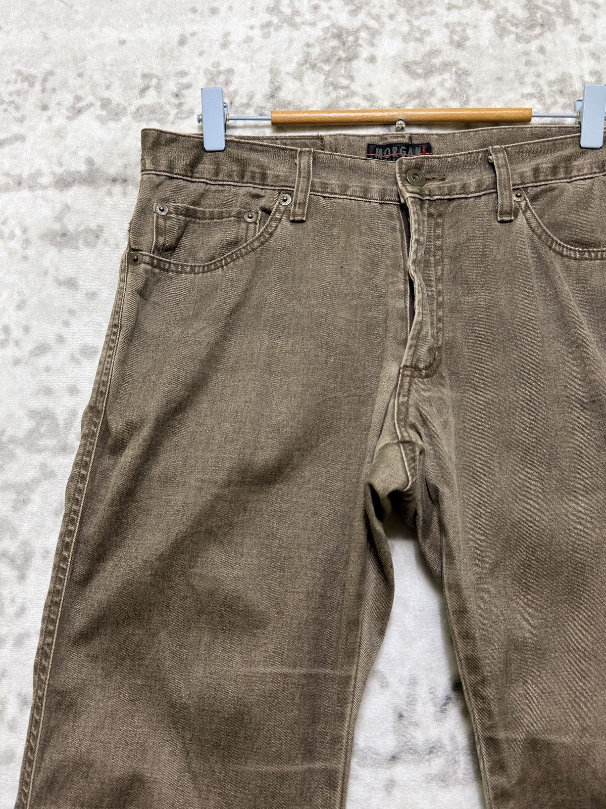 Morgan Homme Vintage Morgan Homme Brown Flared Pants Bootcut Archive Size US 31 - 4 Thumbnail