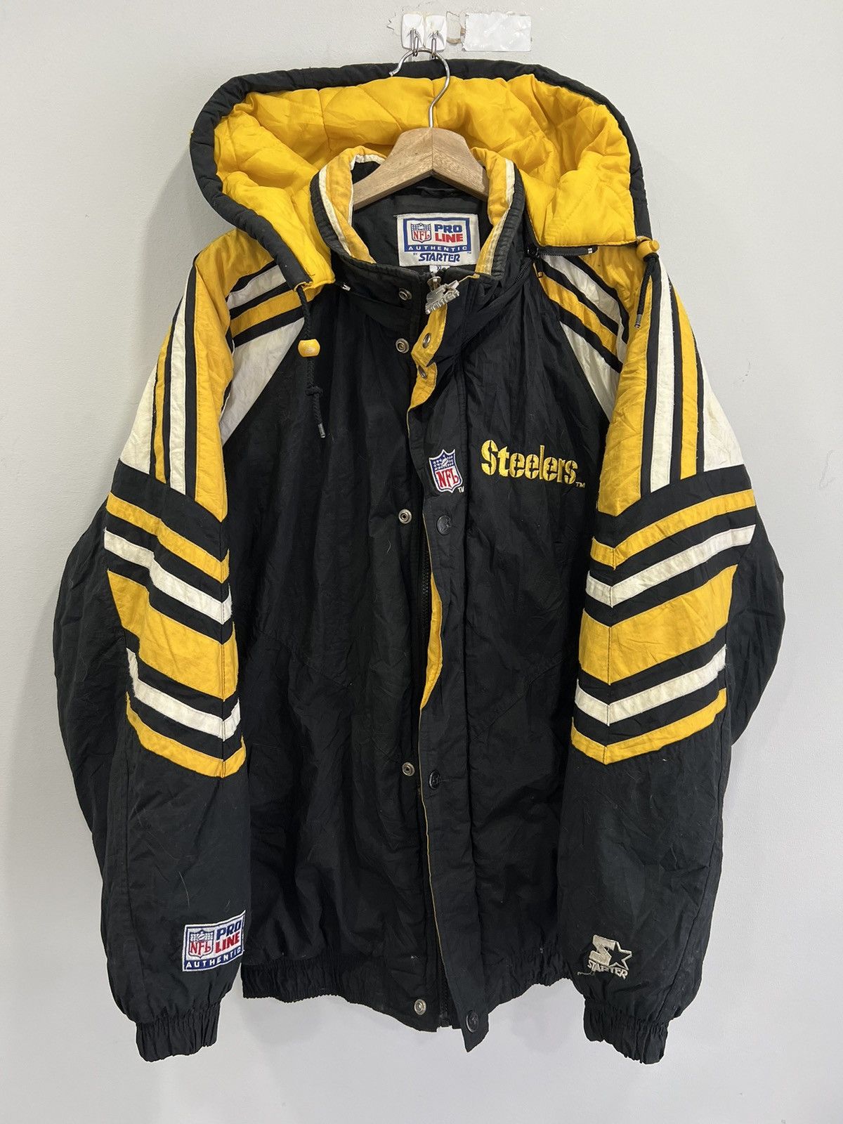 Starter Vintage Pittsburgh Steelers Starter Jacket Size US XL / EU 56 / 4 - 1 Thumbnail