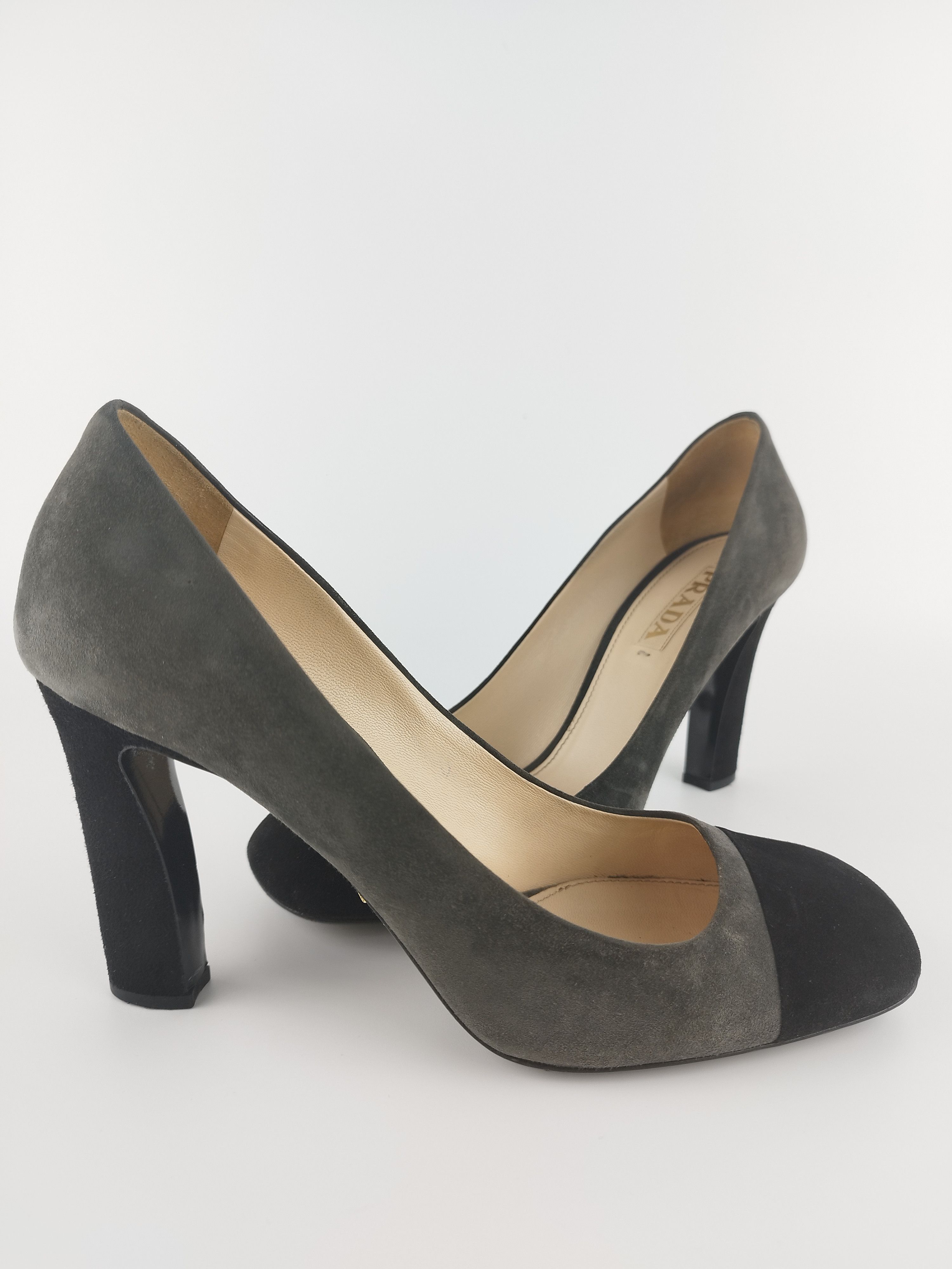 Prada Prada Suede two color high heels pumps Size US 6.5 / EU 39-40 - 1 Thumbnail