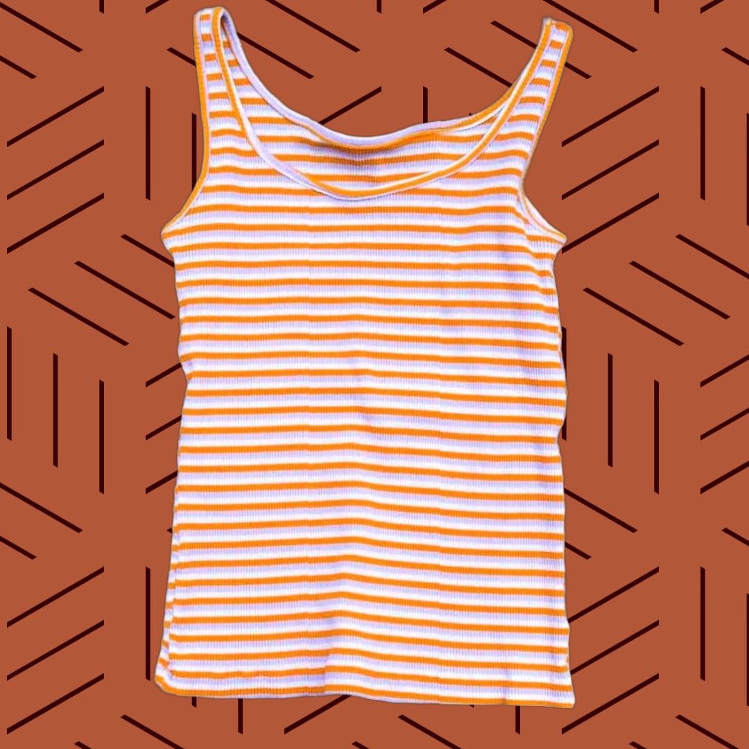Vintage VINTAGE Cucos Ribbed Stretchy Tank Top Undershirt Tank Size ONE SIZE - 1 Preview
