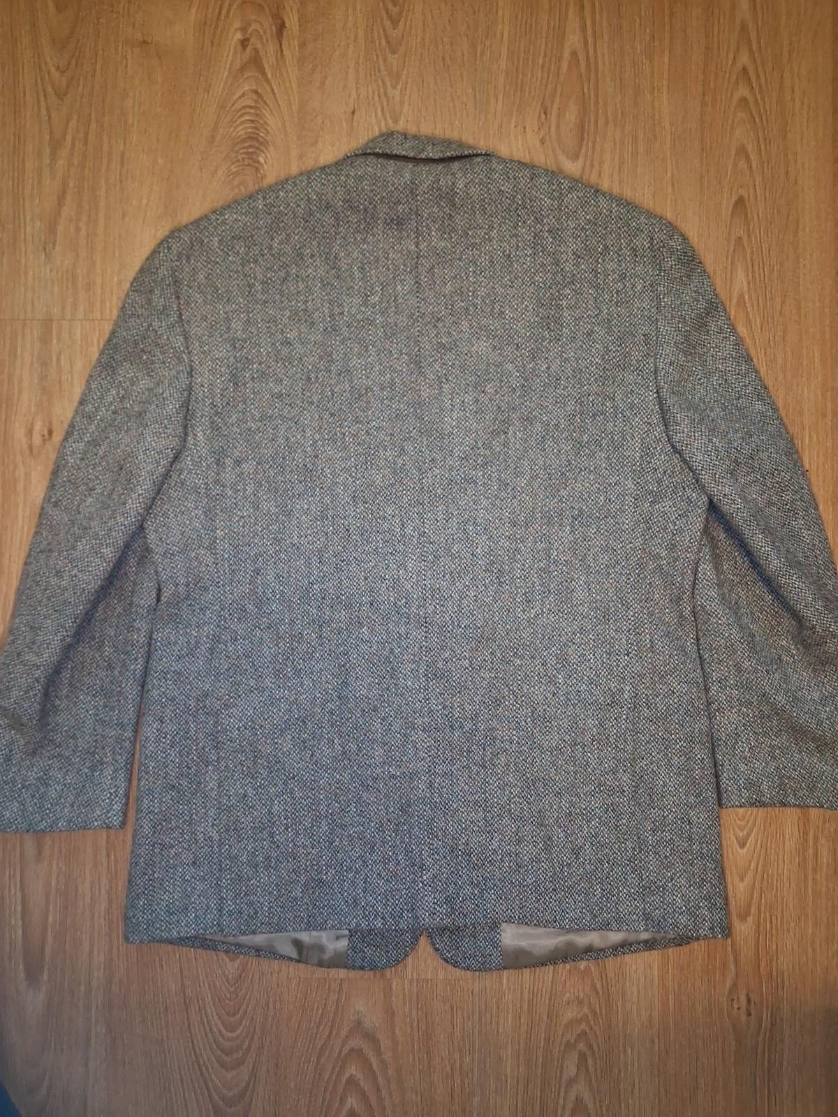 Harris Tweed Harris Tweed Sport Coat Mens 44R Beige Virgin Wool Donegal Size 44R - 10 Thumbnail