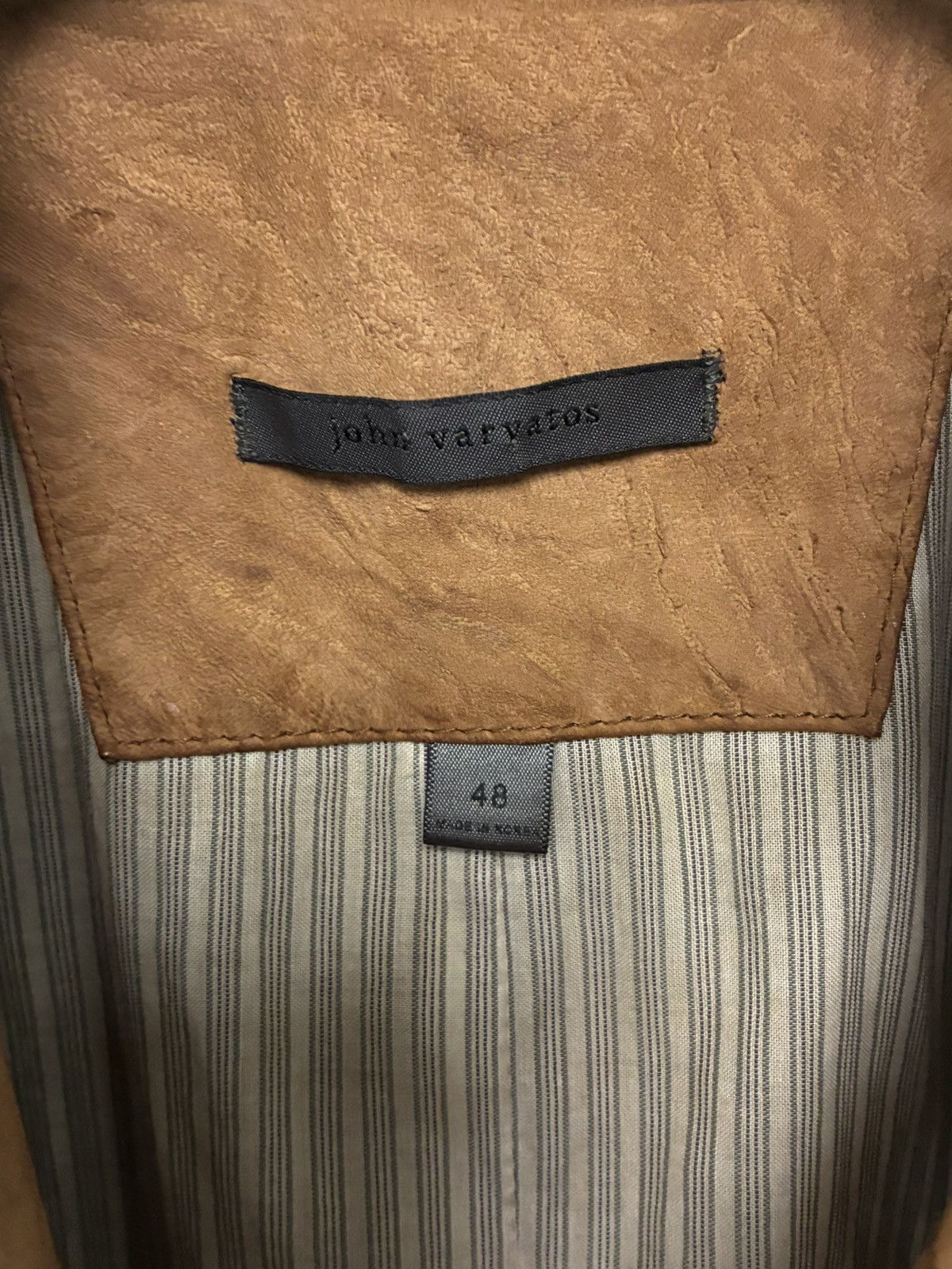 John Varvatos Woodward Multibutton Sheepskin Jacket EU 48 USA 38 Size US M / EU 48-50 / 2 - 9 Thumbnail