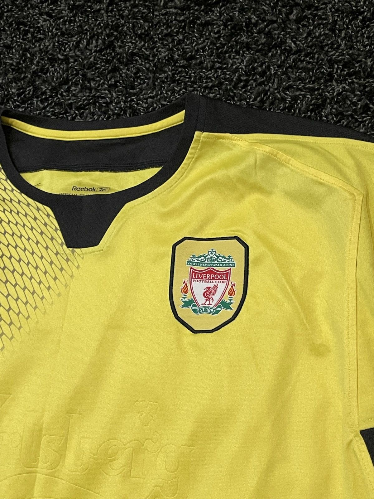 Reebok VINTAGE 2003 LIVERPOOL REEBOK AWAY SOCCER JERSEY BLOKECORE Size US XL / EU 56 / 4 - 7 Thumbnail