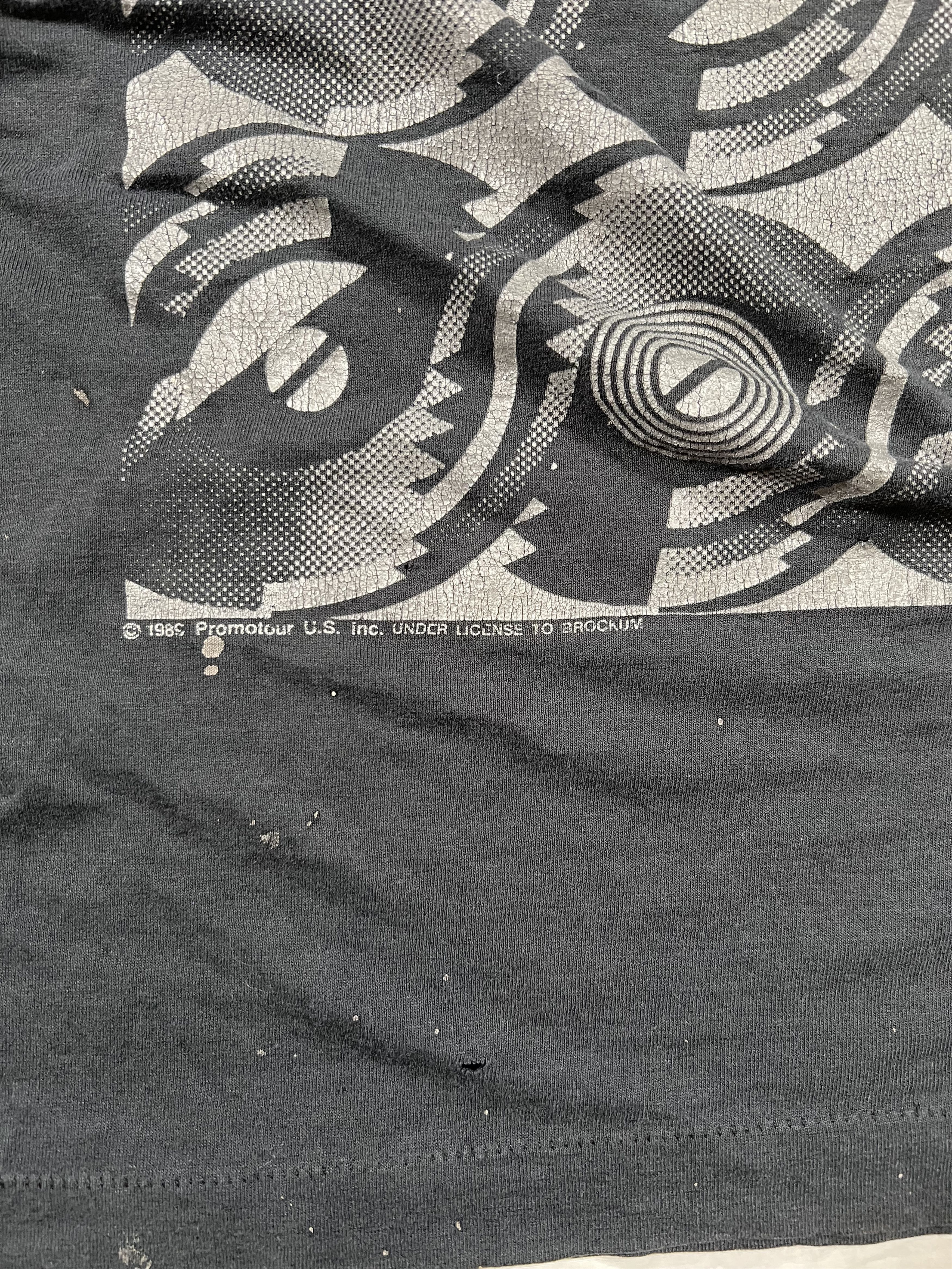 Band Tees Vintage Faded Distressed The Rolling Stones Steel Wheels Tee Size US M / EU 48-50 / 2 - 4 Thumbnail