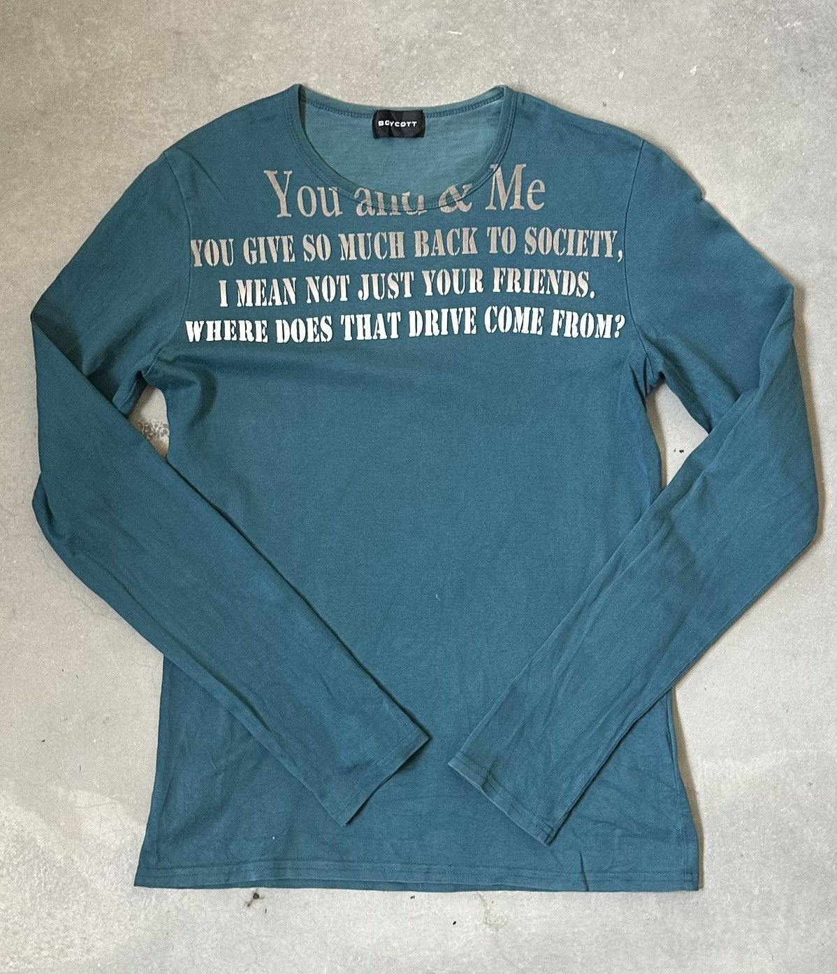 Boycott BOYCOTT HUMOR LONG SLEEVE TEE Size US M / EU 48-50 / 2 - 1 Thumbnail