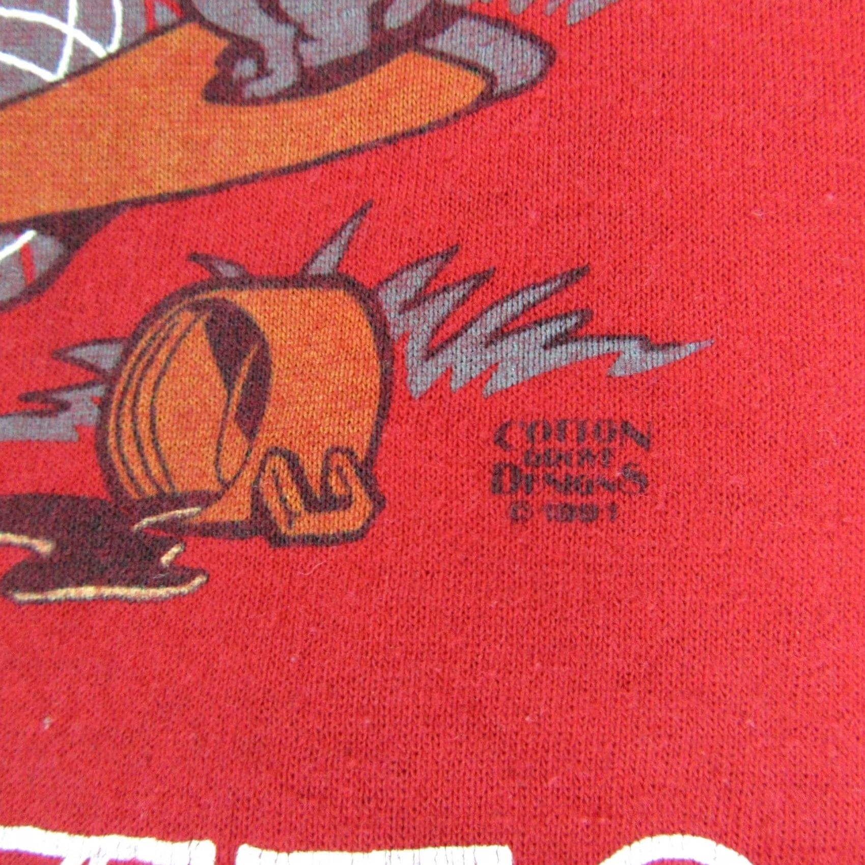 Vintage VINTAGE WORST DAY HUNTING BETTER THAN WORK CARTOON T-Shirt XL Red Men's 80s 90s Short Sleeve Crew Neck Deer Joke Thin Size US XL / EU 56 / 4 - 7 Thumbnail