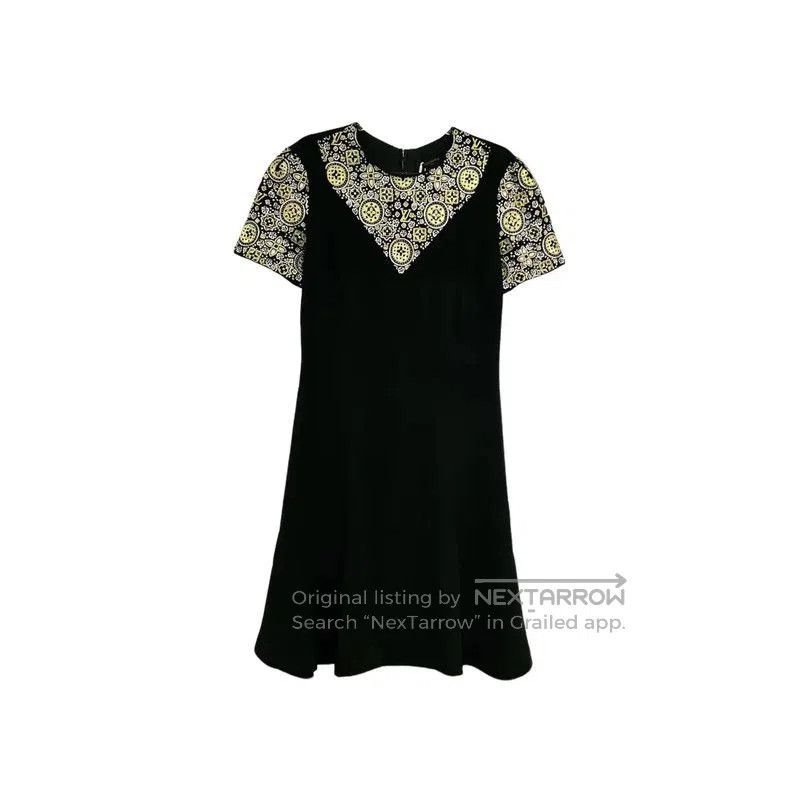 Louis Vuitton Black Cotton Short Sleeve Dress .