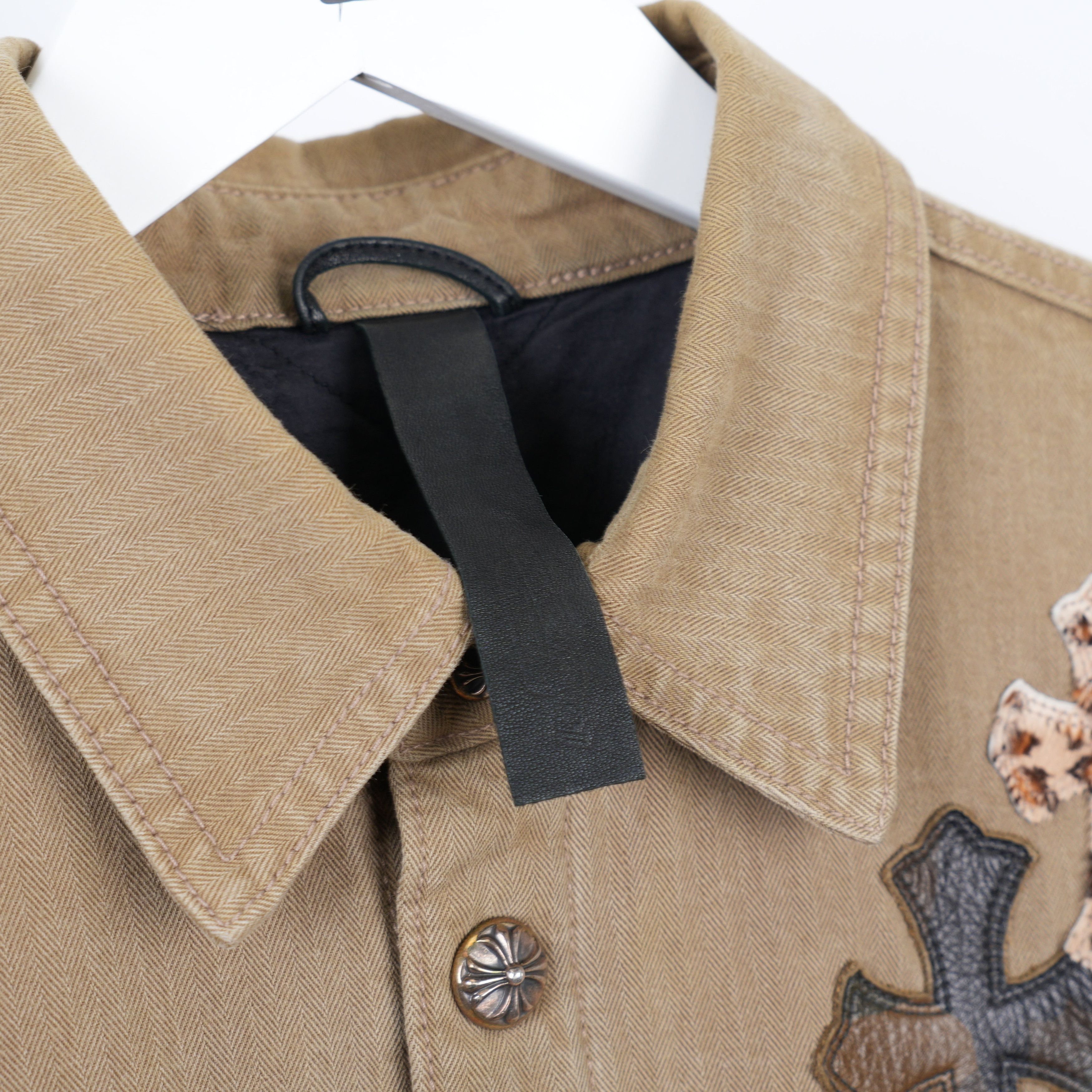 Chrome Hearts 1/1 CHROME HEARTS KHAKI WORK JACKET CROSS PATCH WITH HORSESH Size US L / EU 52-54 / 3 - 7 Thumbnail