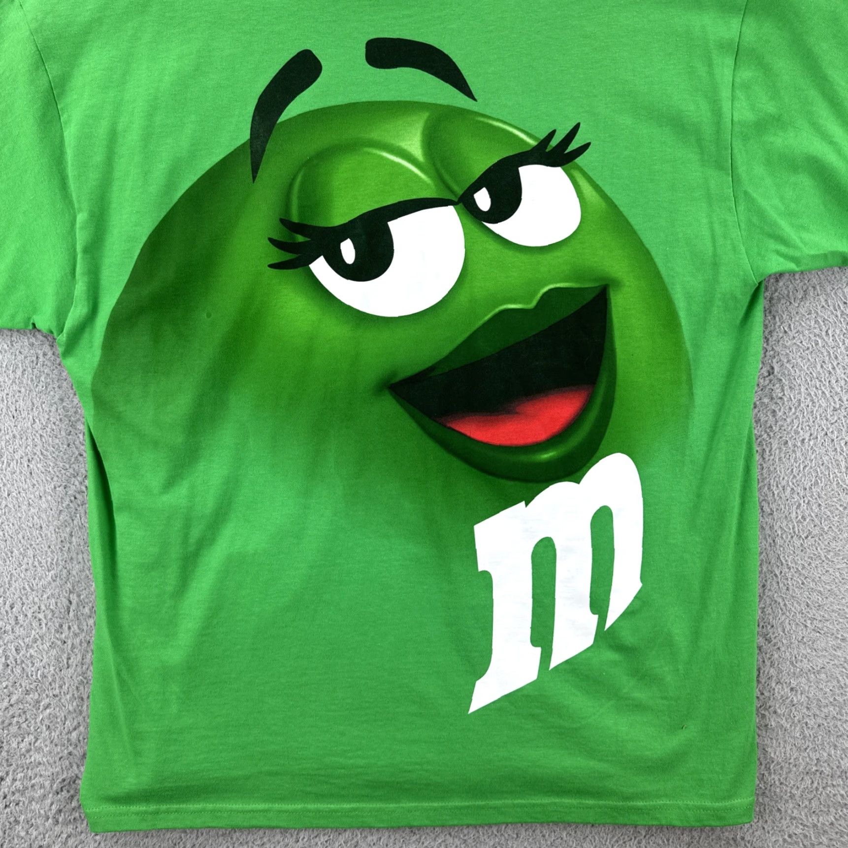 Vintage M&M’s World T-Shirt Mens XL Green Graphic Print Ms. Green M&M Short Sleeve Crew Neck Shirt Size US XL / EU 56 / 4 - 4 Thumbnail