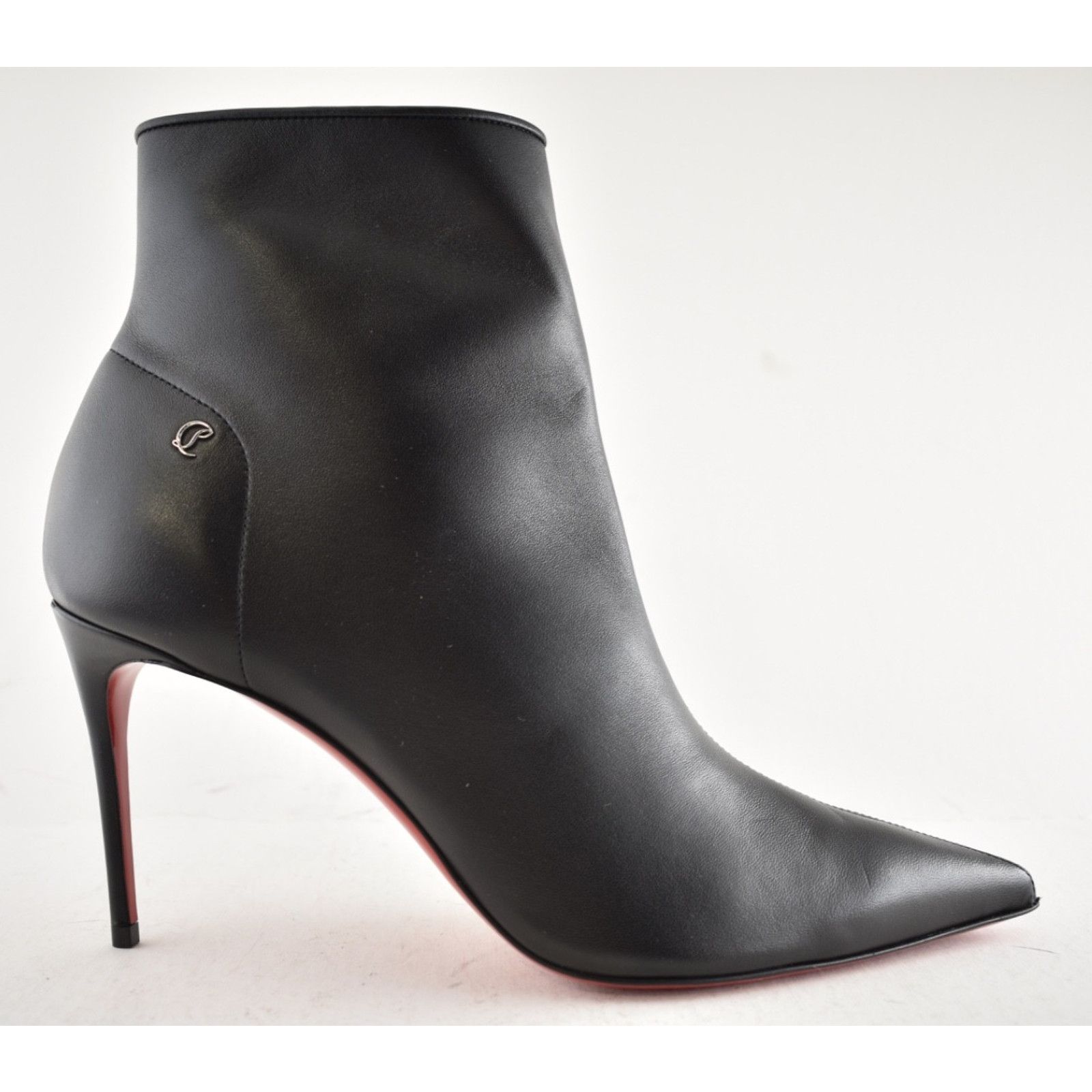 Christian Louboutin Christian Louboutin Sporty Kate Booty 85 Black Leather CL Size US 11 / IT 41 - 2 Thumbnail