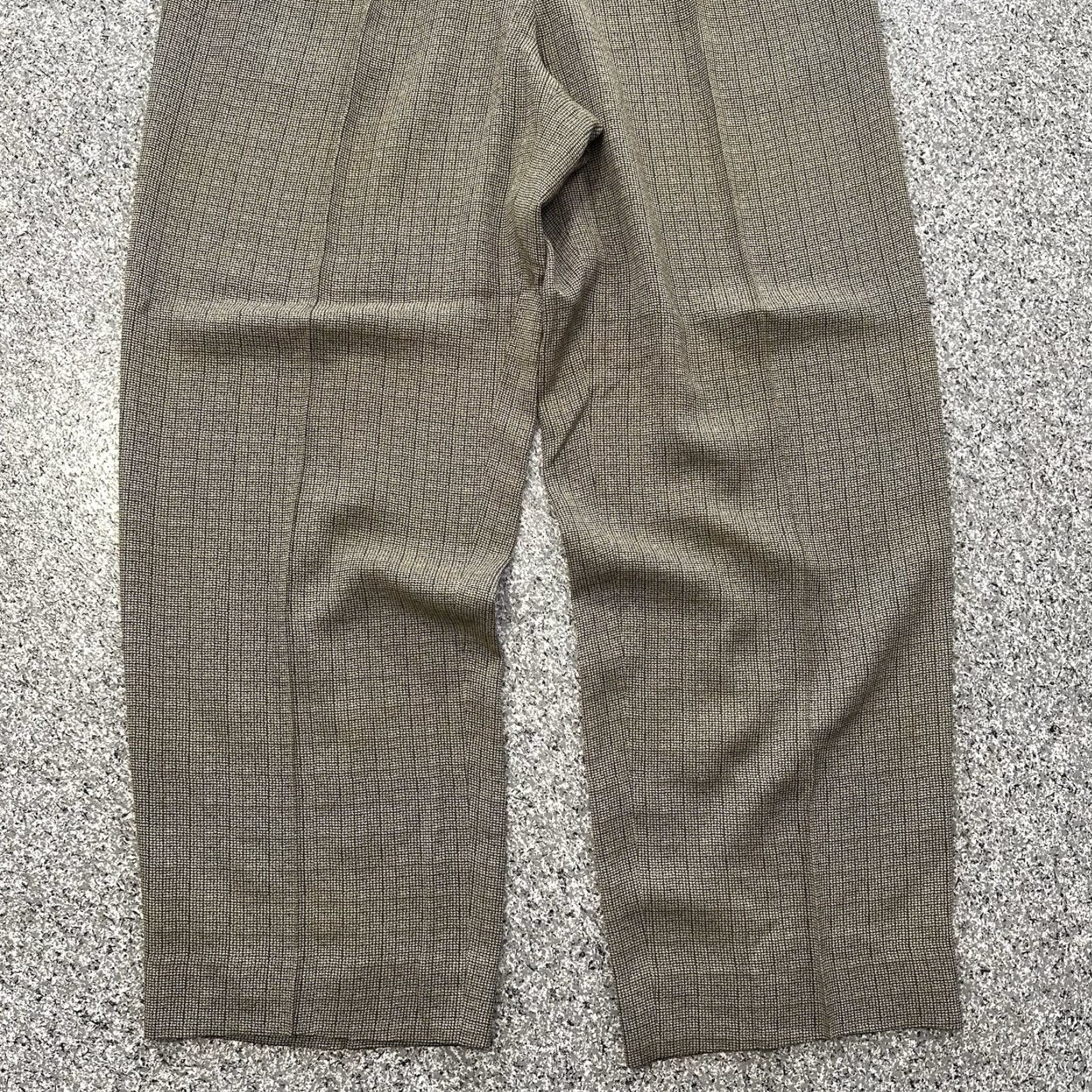 Anne Klein Anne Klein Dress Pants Womens 10 Houndstooth High Waist Pleated Flat Front Brown 90s Dress Pants Womens 10 Size 32" / US 10 / IT 46 - 3 Thumbnail