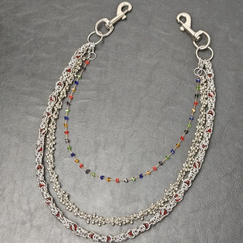 Japanese Brand × Vintage Flame Gemstone The Earth Bead Keel Paint Chain Size ONE SIZE - 3 Thumbnail
