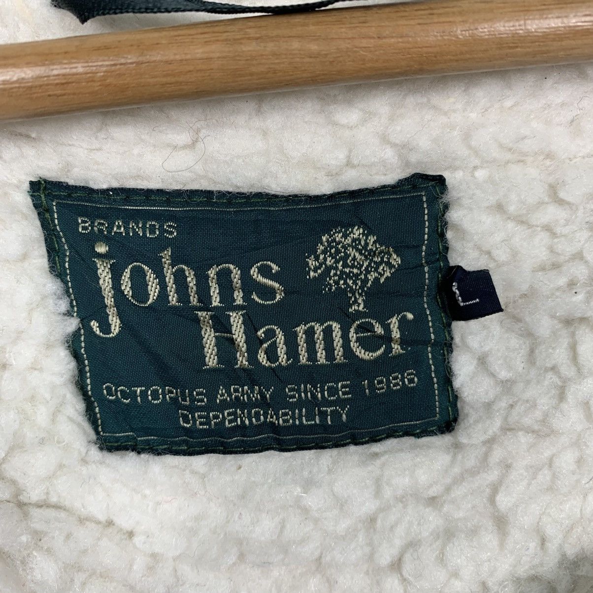 Japanese Brand Johns Hamer Octopus Army Stripe Wool Jacket Size US L / EU 52-54 / 3 - 15 Thumbnail