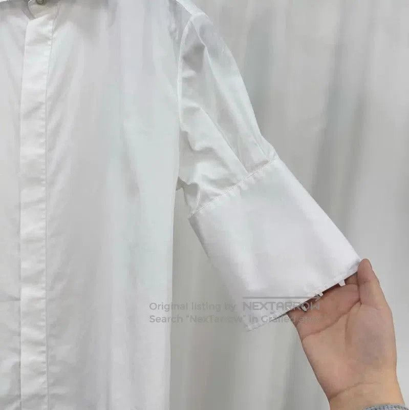 Dior Dior White Cotton Logo Embroidered Short Sleeve Shirt . Size XS / US 0-2 / IT 36-38 - 4 Thumbnail