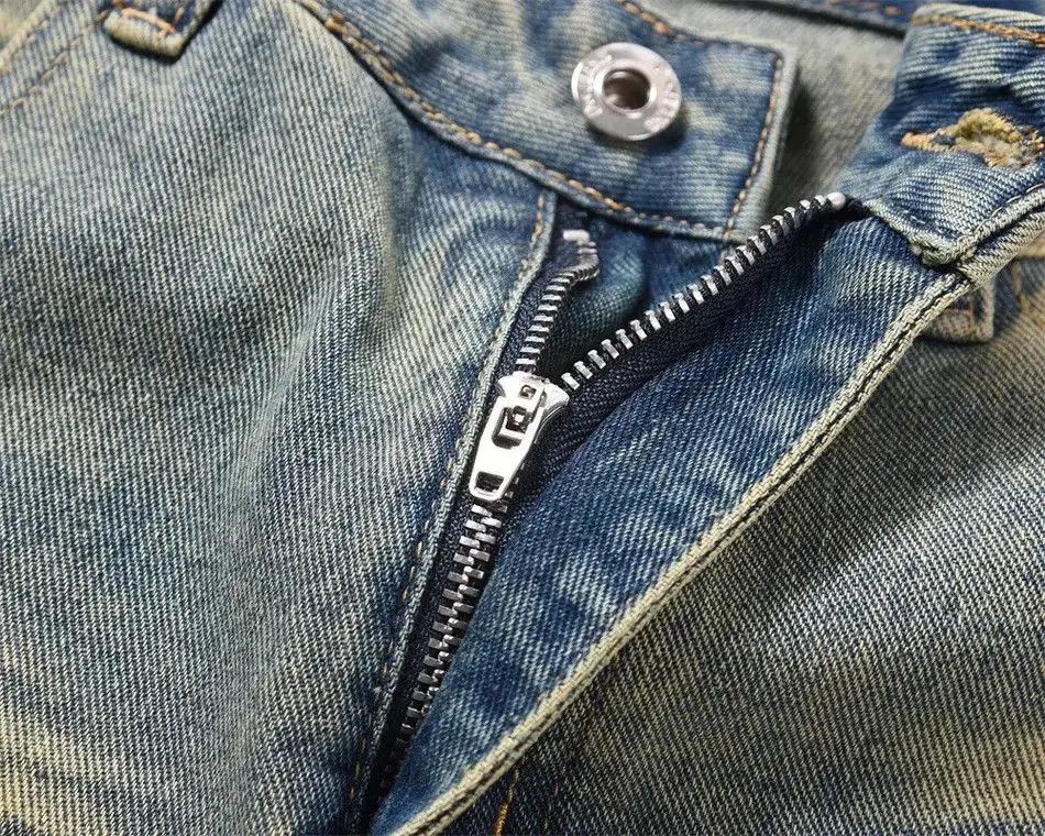 Japanese Brand Washed Mud Yellow Denim Pants Size US 32 / EU 48 - 5 Thumbnail