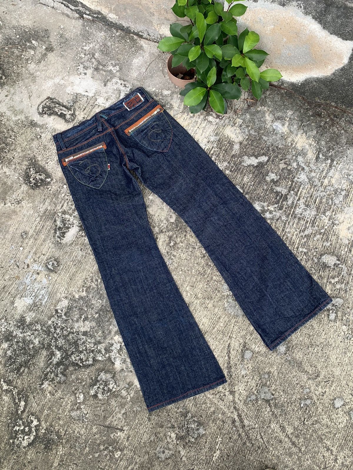 If Six Was Nine × Japanese Brand × Le Grande Bleu (L.G.B.) Flare et boite baggy bootcut jeans Size 32" / US 10 / IT 46 - 11 Thumbnail