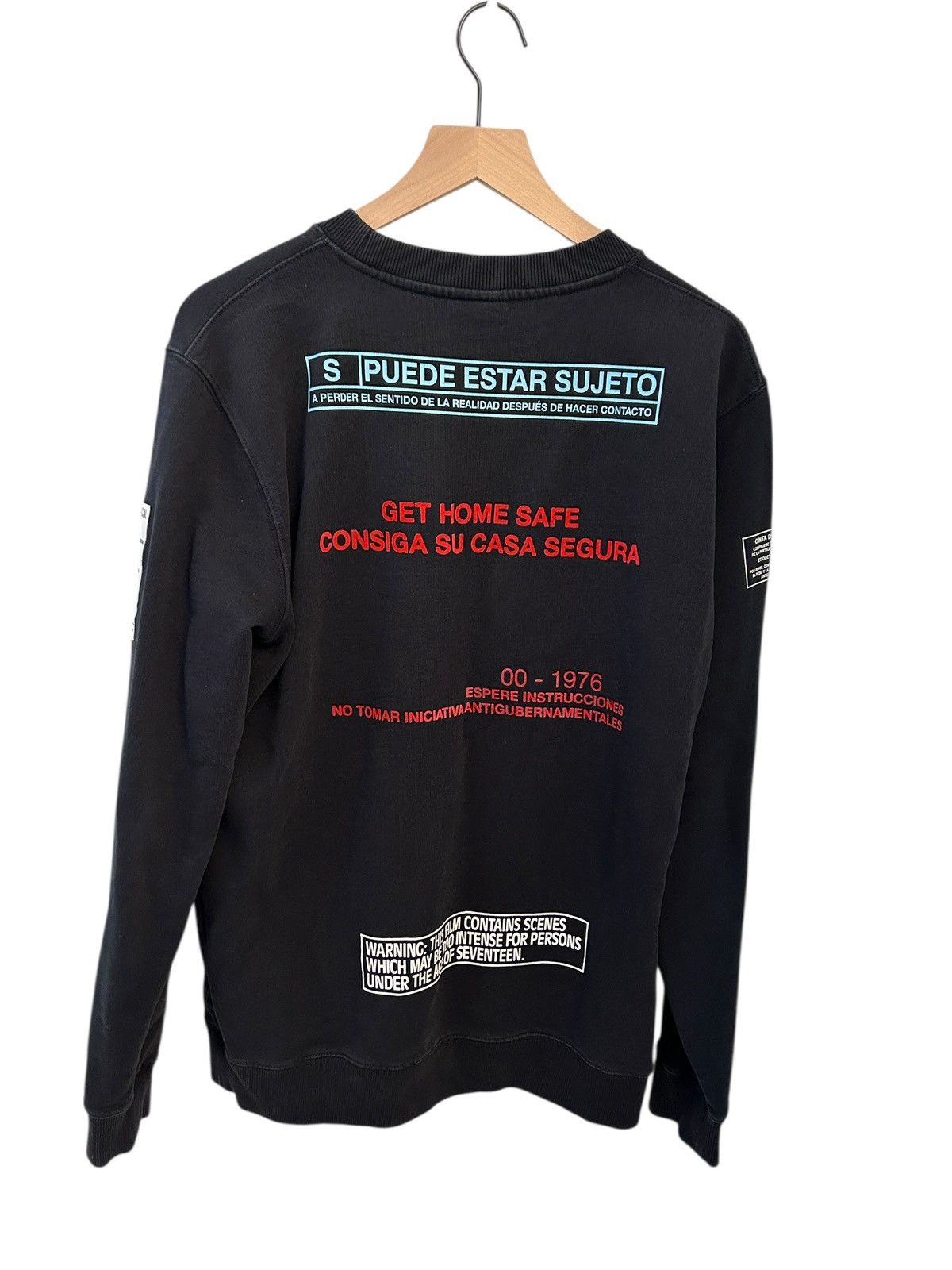 Marcelo Burlon Marcelo BURLON Confidential Sweatshirt, Black/ Multi Medium Size US M / EU 48-50 / 2 - 4 Thumbnail