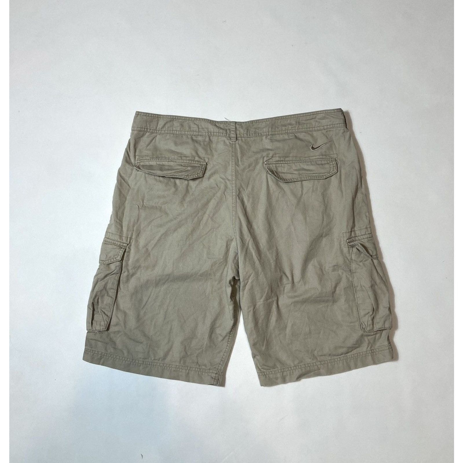 Nike × Vintage Vintage Nike Y2K Style beige Cargo Shorts Size US 36 / EU 52 - 3 Thumbnail