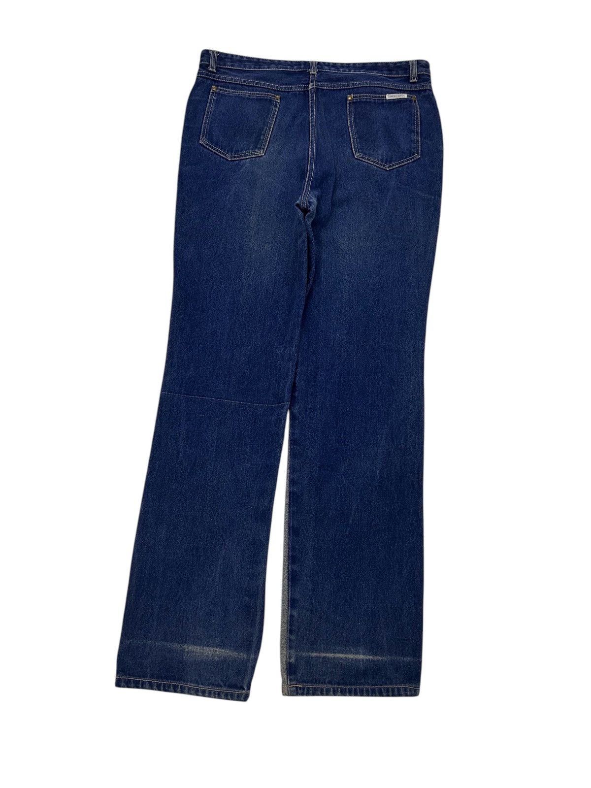 Japanese Brand × Vintage Vintage Chardon Paris Two-Tone High Waisted Flare Jeans Size US 38 / EU 54 - 3 Thumbnail