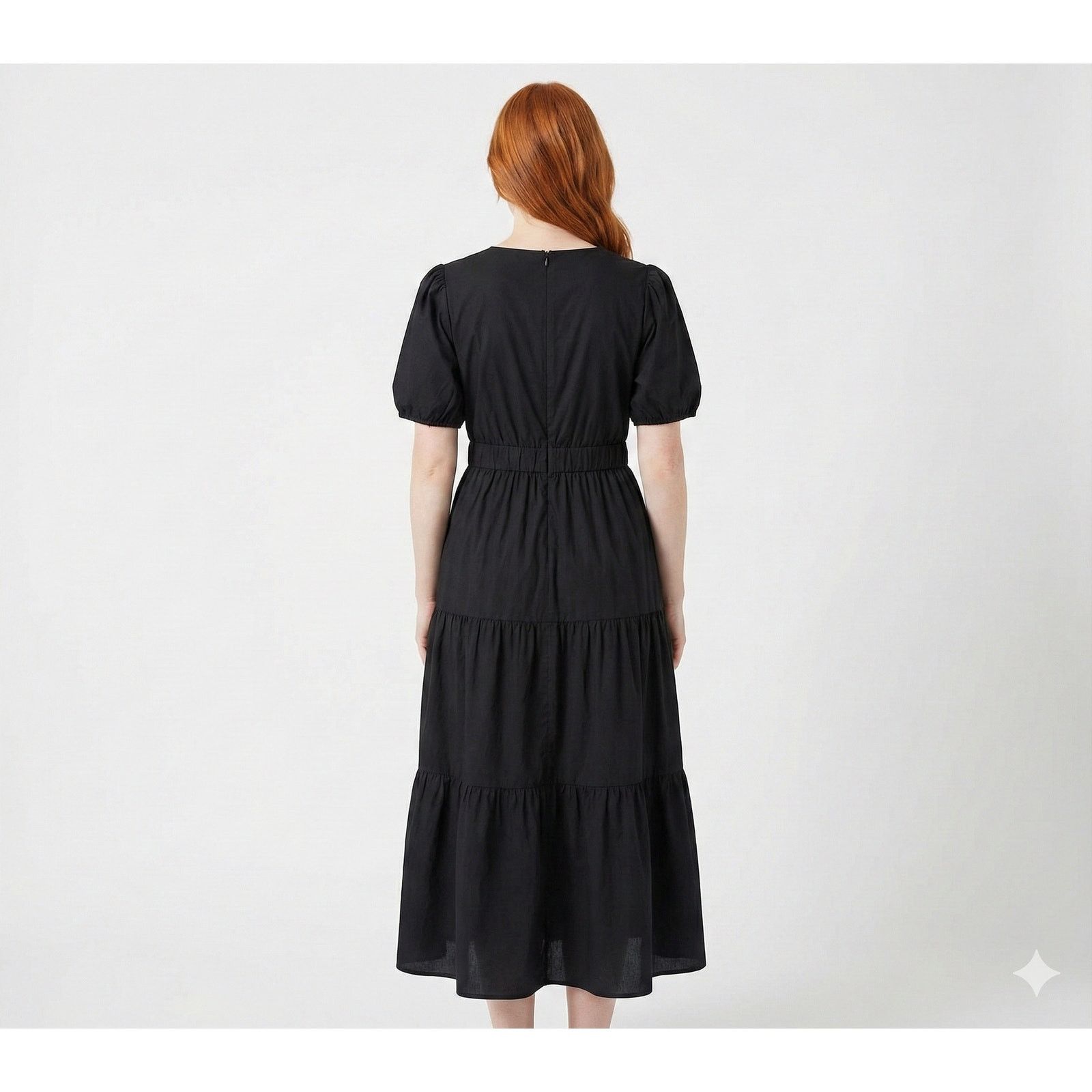 French Connection New French Connection Puff Sleeve Maxi Dress Size XXL Black Size XXL / US 16-18 / IT 52-54 - 2 Thumbnail