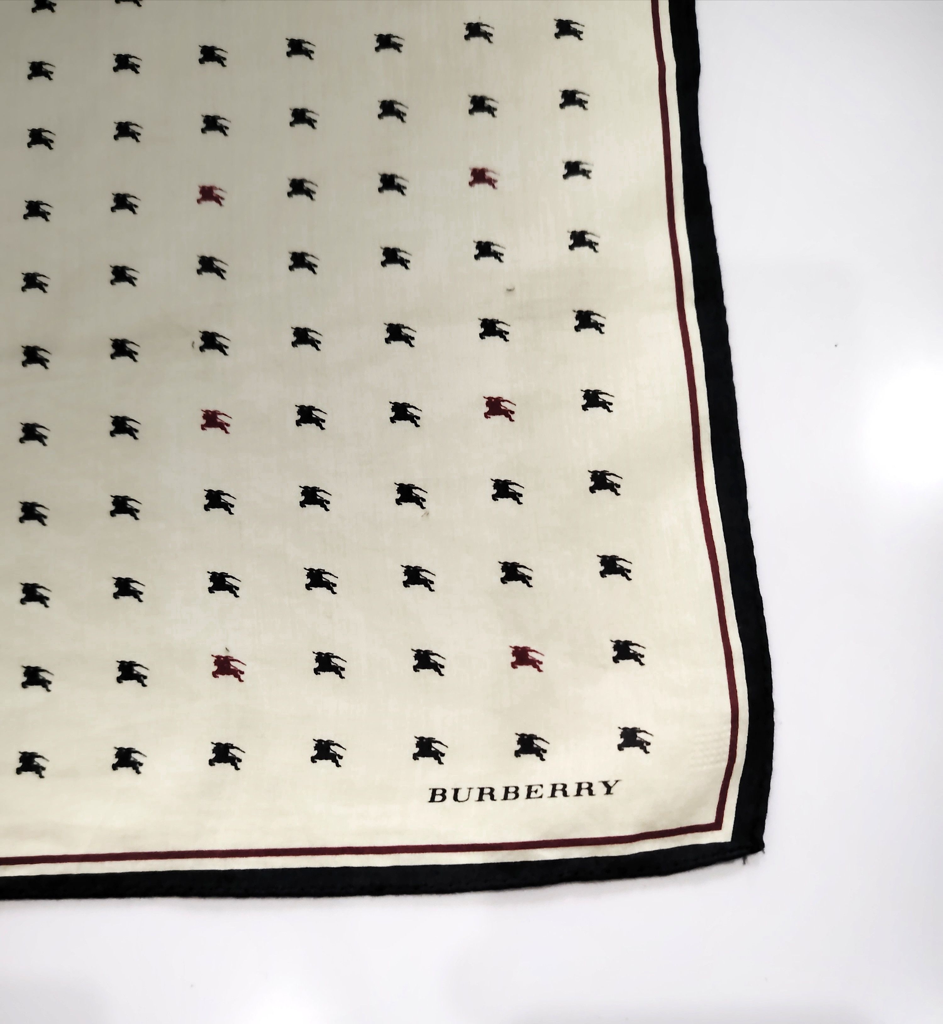 Burberry × Vintage Burberry Scarf Handkerchief Neckerchief Bandana Size ONE SIZE - 1 Thumbnail