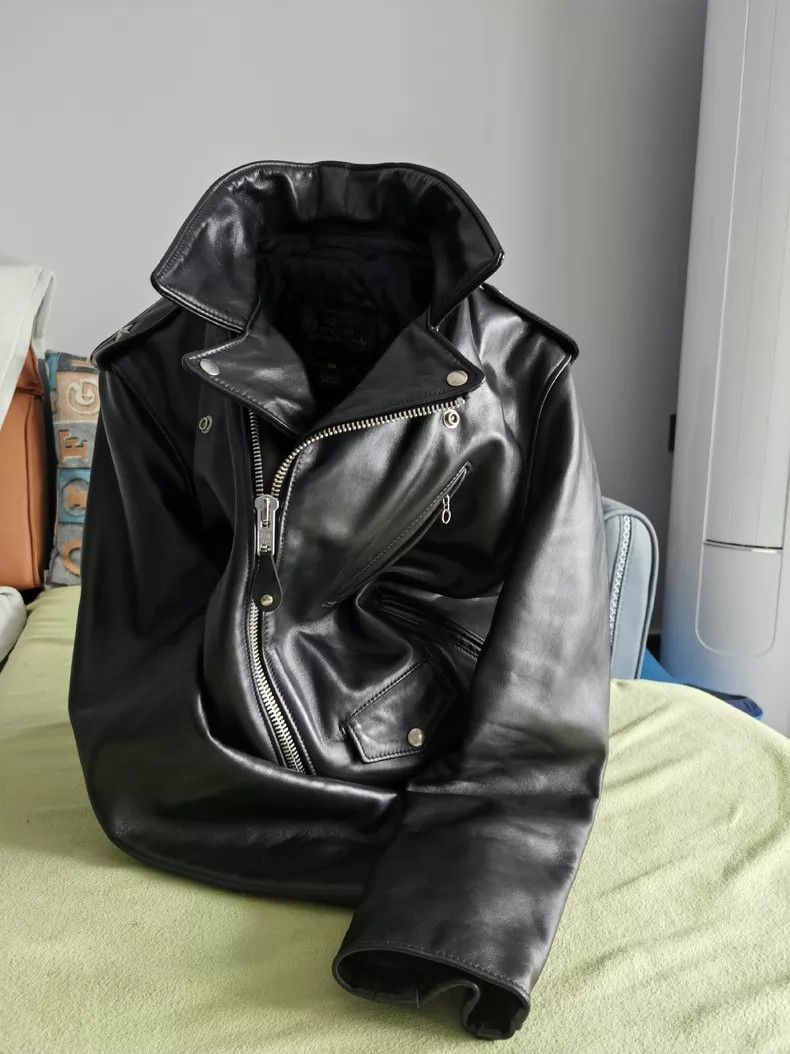 Schott Schott 613SH horseskin leather jacket, classic slim fit Size US M / EU 48-50 / 2 - 1 Thumbnail