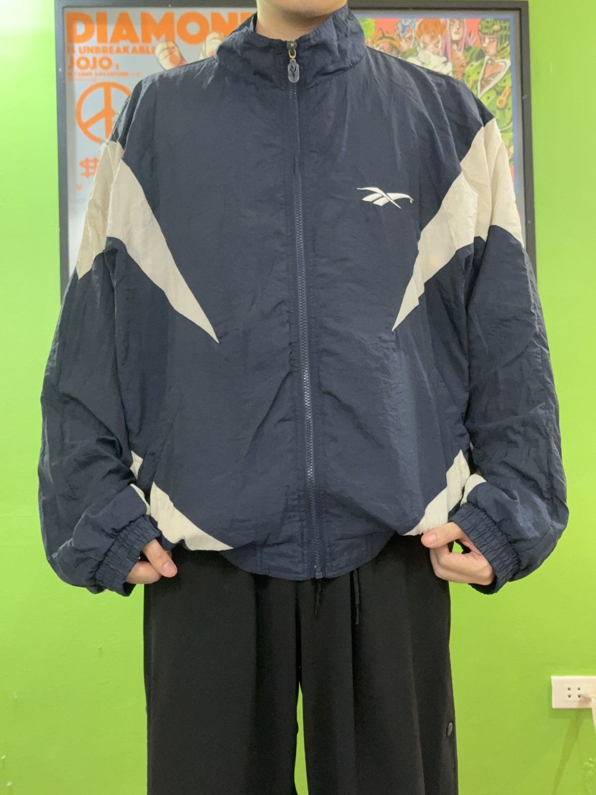 Reebok Vintage Black and White Reebok Tracksuit Size US XL / EU 56 / 4 - 6 Thumbnail