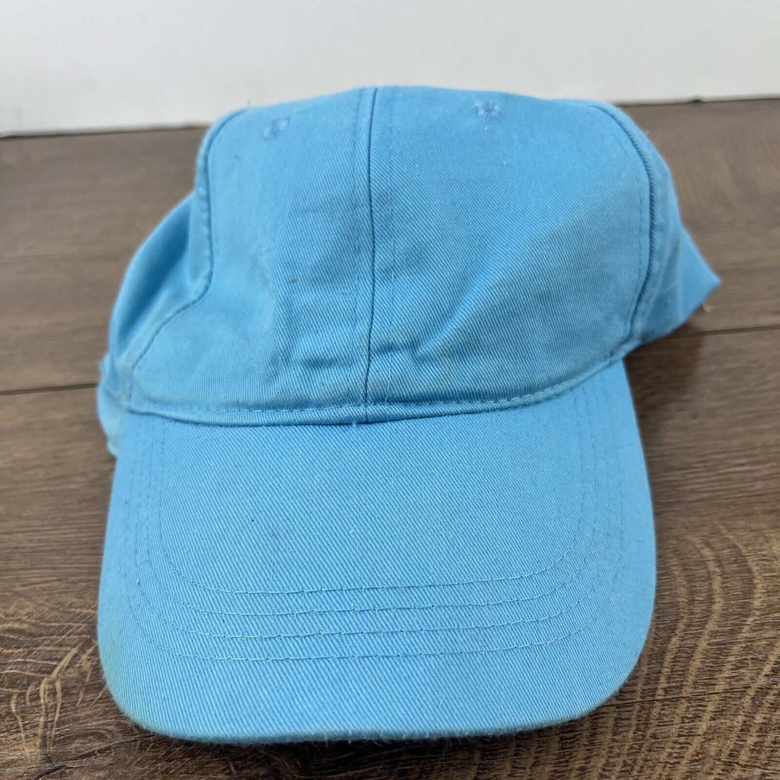 Other Bright Blue Hat Light Blue Hat Adjustable Adult Size Hat Blu Size ONE SIZE - 5 Thumbnail