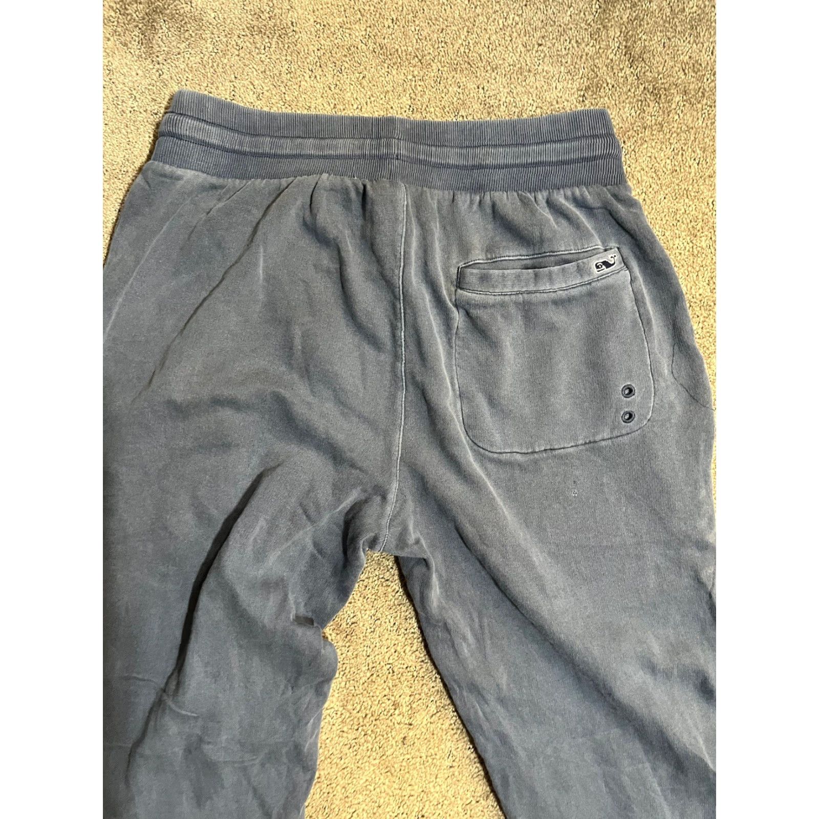 Vineyard Vines Vineyard Vines Sweatpants Mens XS Blue Drawstring Cotton Polyester Jogger Pants Lounge Soft Pockets Logo 31 in Inseam Size US 27 - 2 Thumbnail