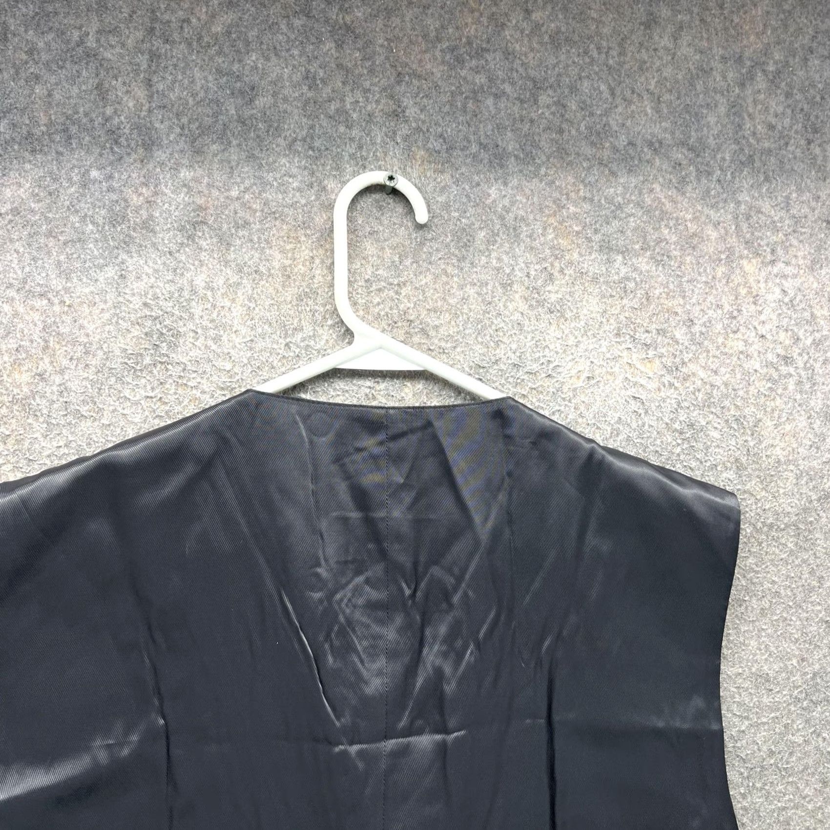 Pronto Uomo Pronto Uomo Vest Mens 3X Black 100% Wool Suit Waistcoat Formal Business Wedding Vest Size US XXL / EU 58 / 5 - 6 Thumbnail